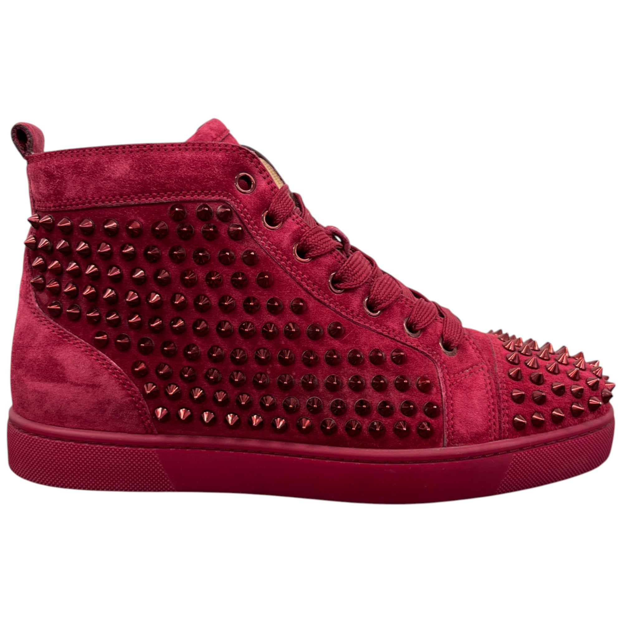 Men's Louis Spike High Trainers Red Size EU 40 / UK 6