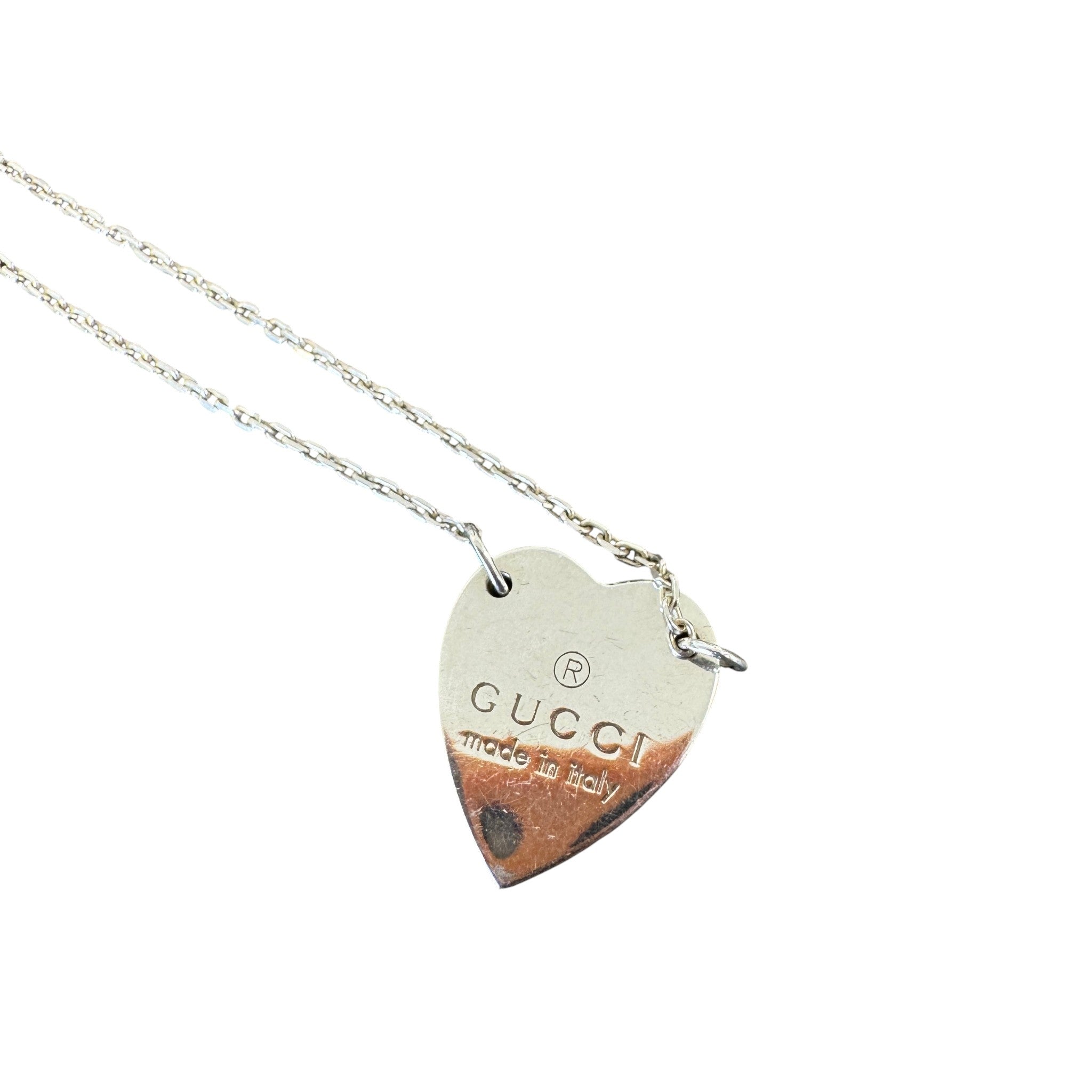 Women's Trademark Heart Necklace Silver