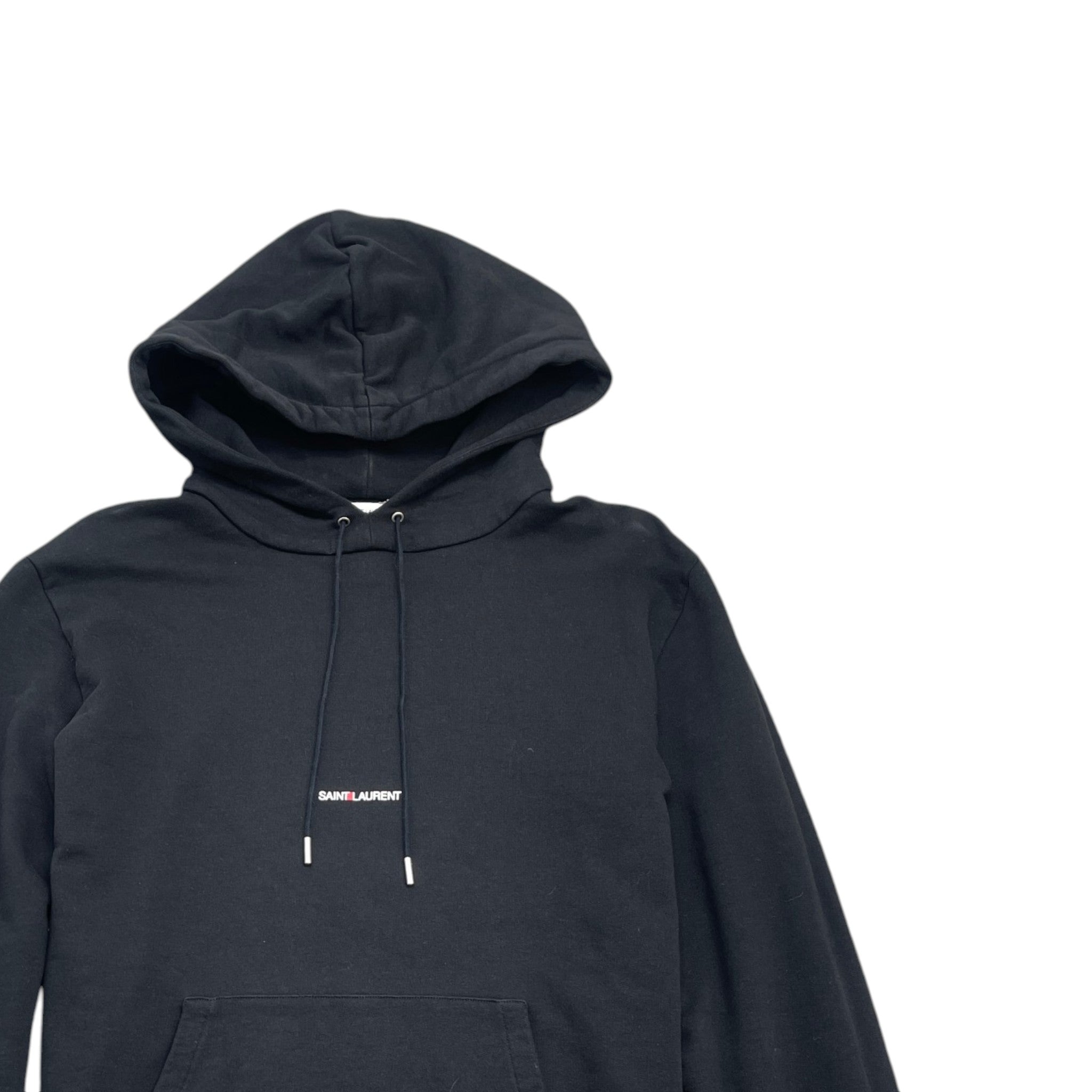 Men's Embroidered Logo Hoodie Black Size XXL