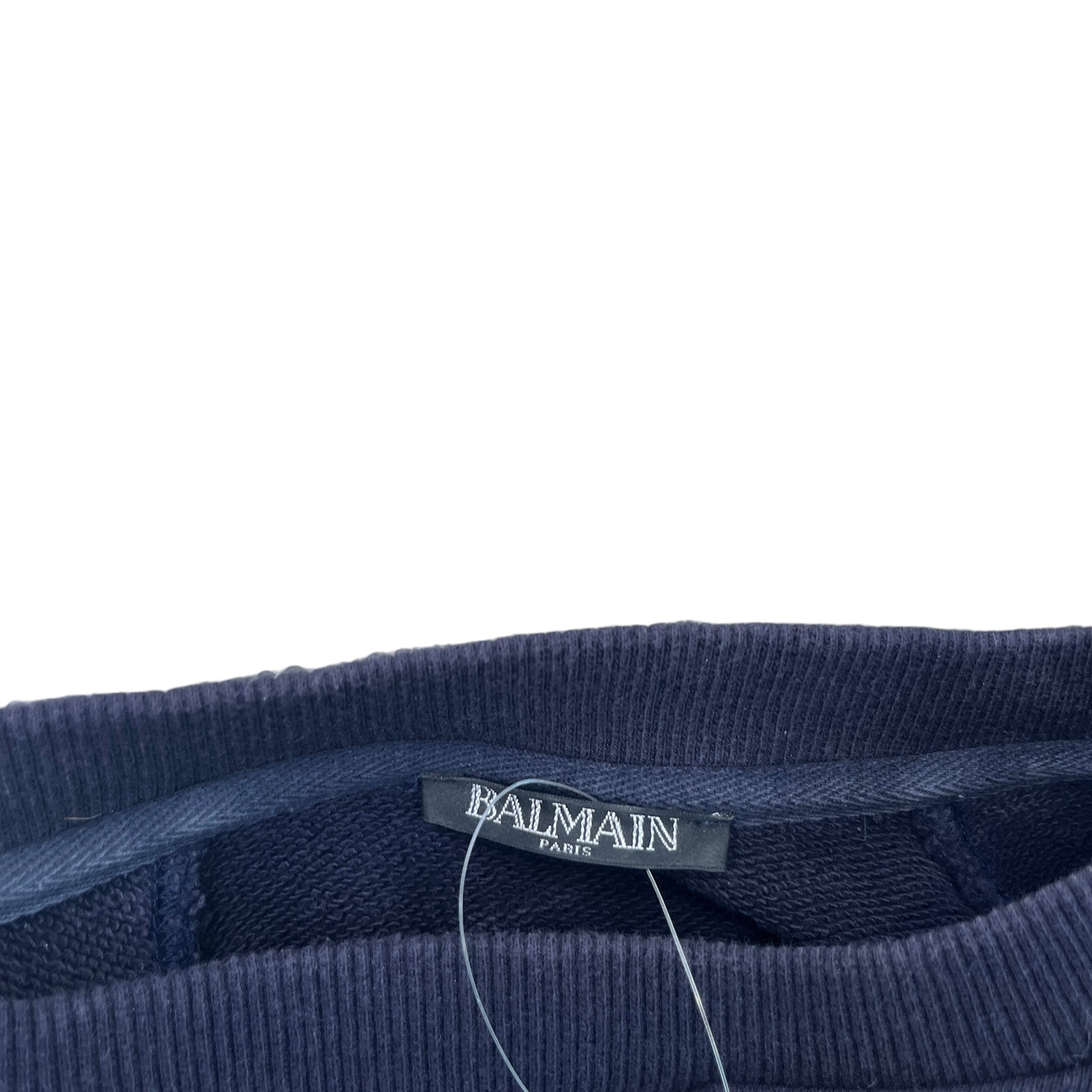 Men's Logo Print Sweatshirt Navy Size XS