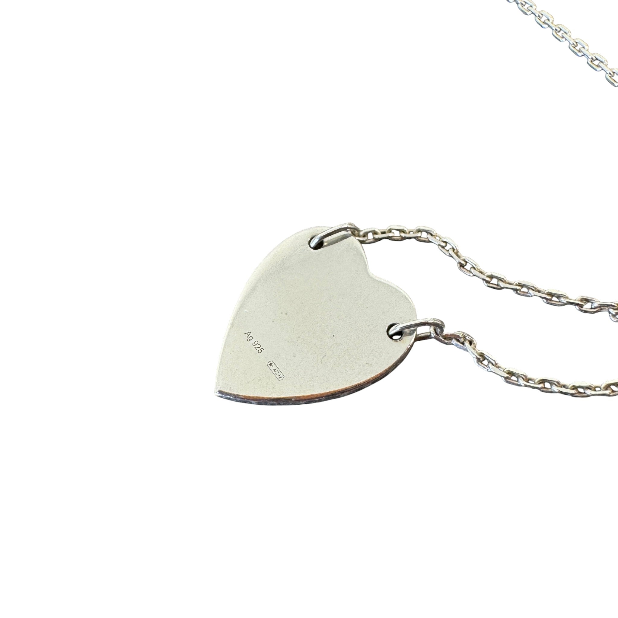 Women's Trademark Heart Necklace Silver