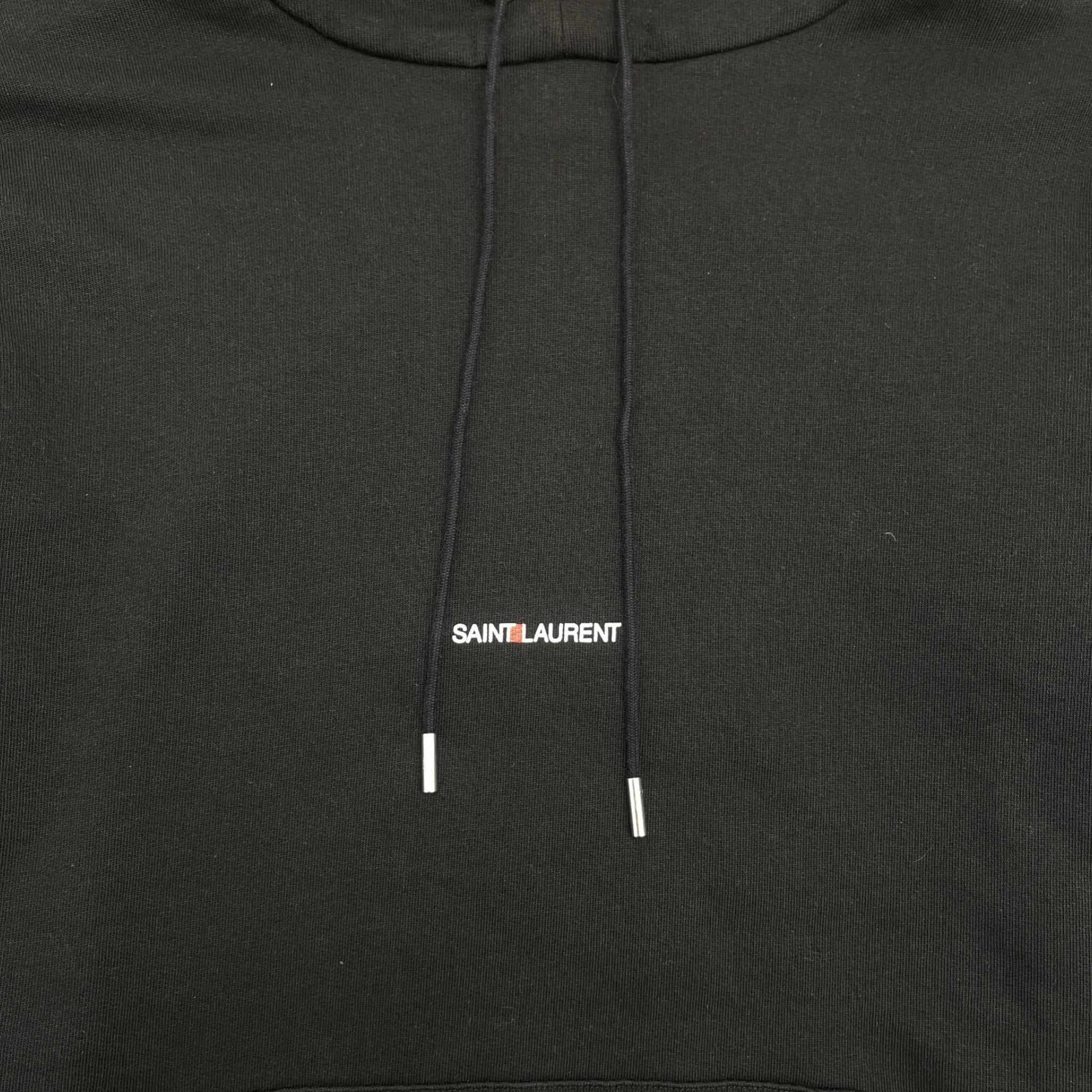 Men's Embroidered Logo Hoodie Black Size XXL