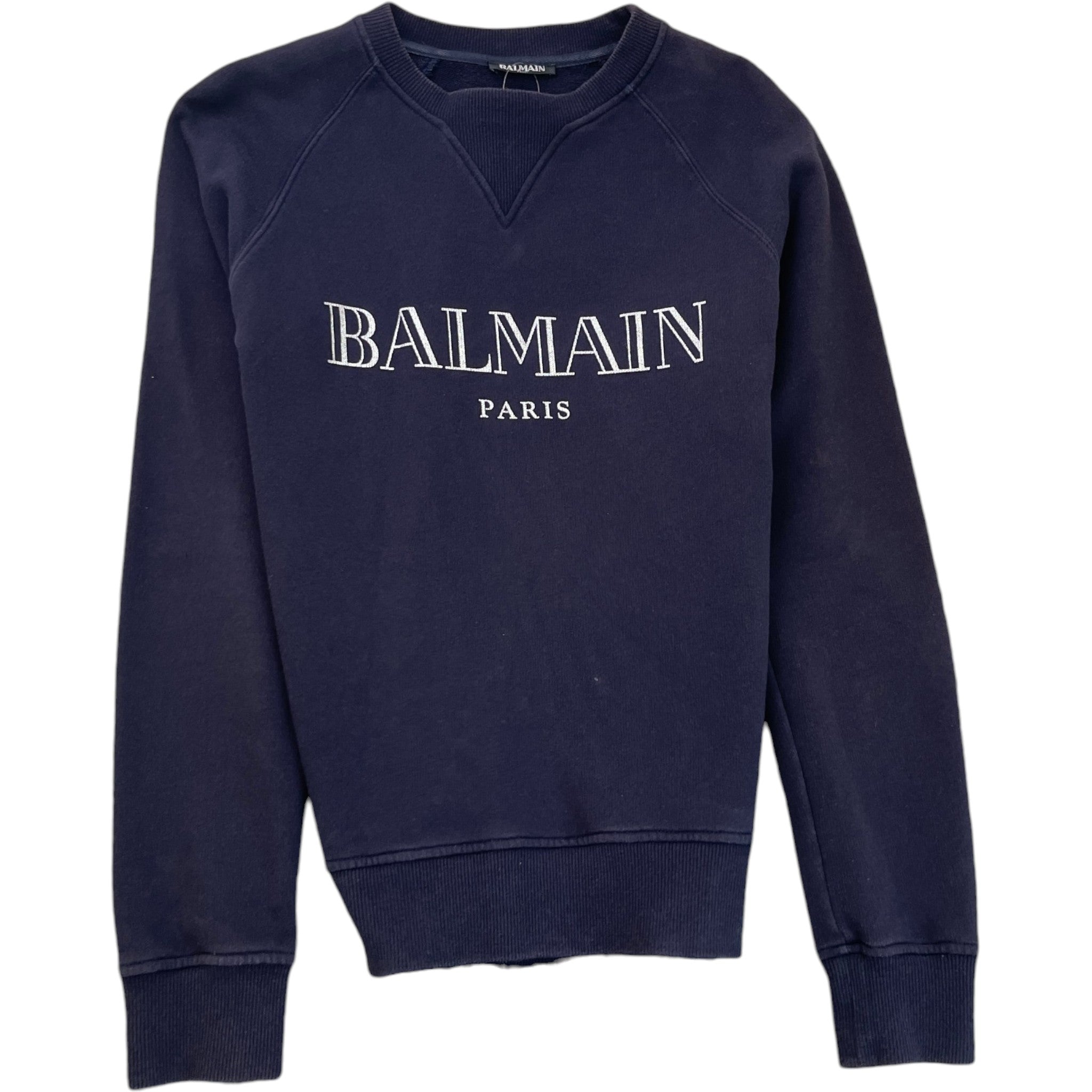 Men's Logo Print Sweatshirt Navy Size XS
