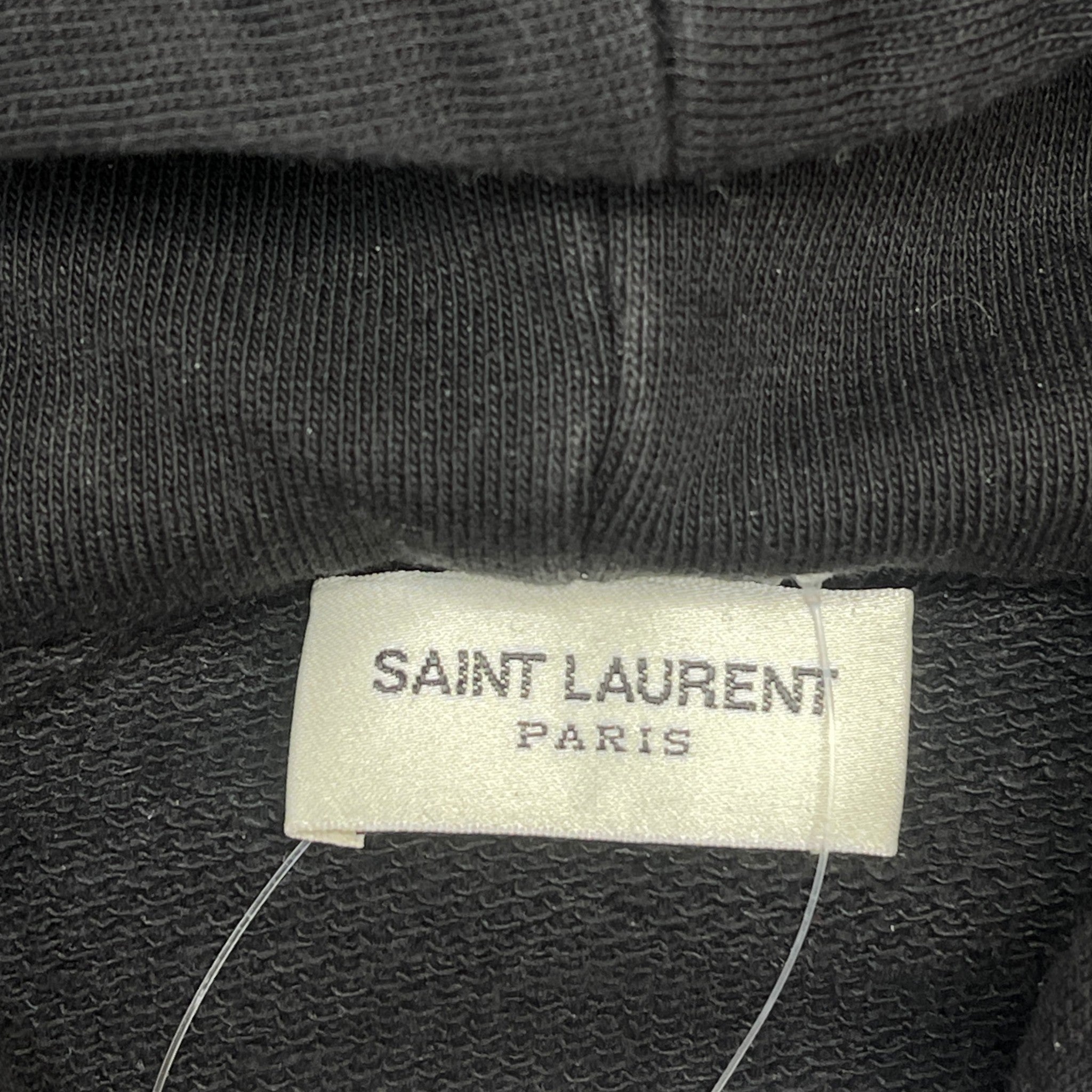 Men's Embroidered Logo Hoodie Black Size XXL