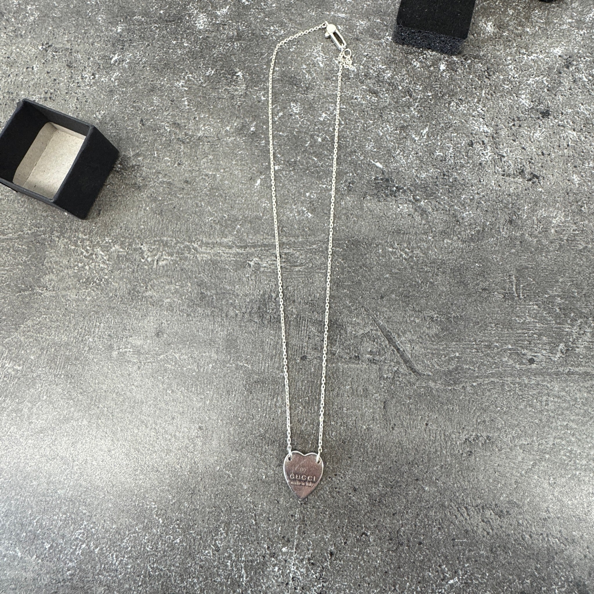 Women's Trademark Heart Necklace Silver