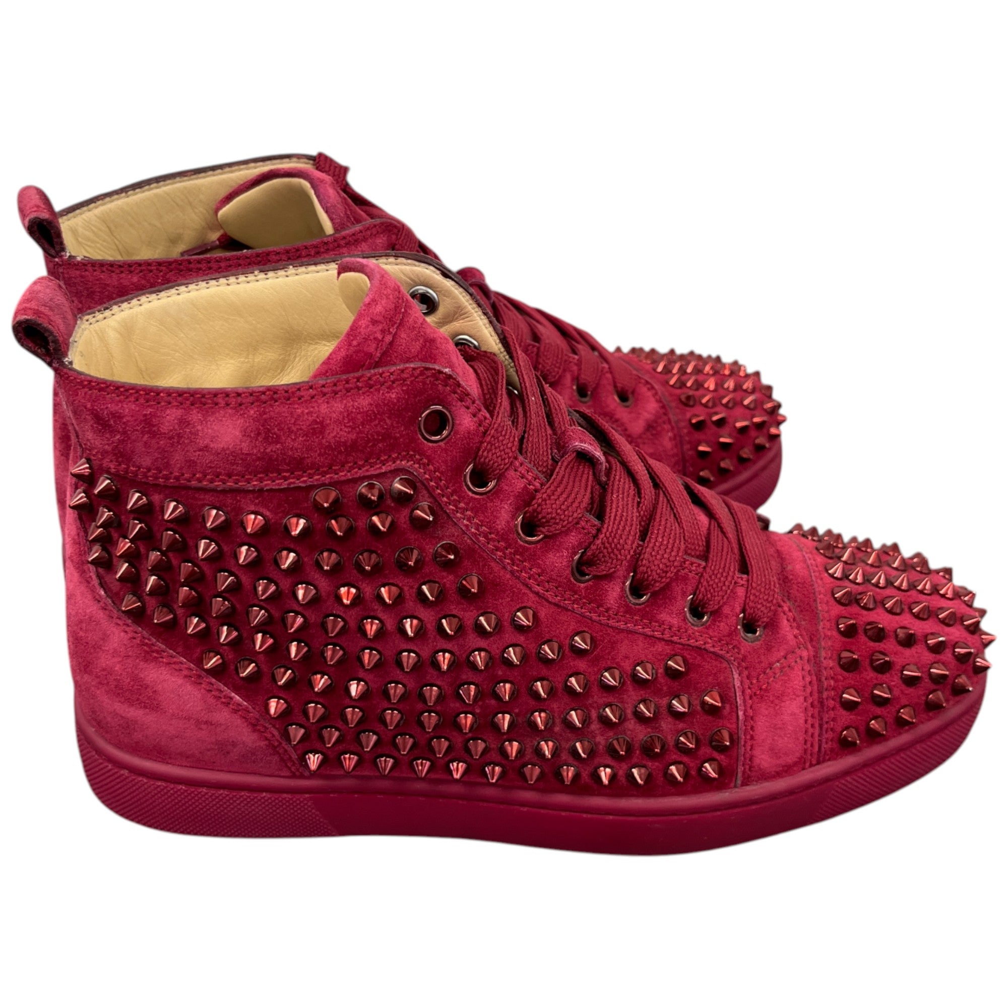 Men's Louis Spike High Trainers Red Size EU 40 / UK 6
