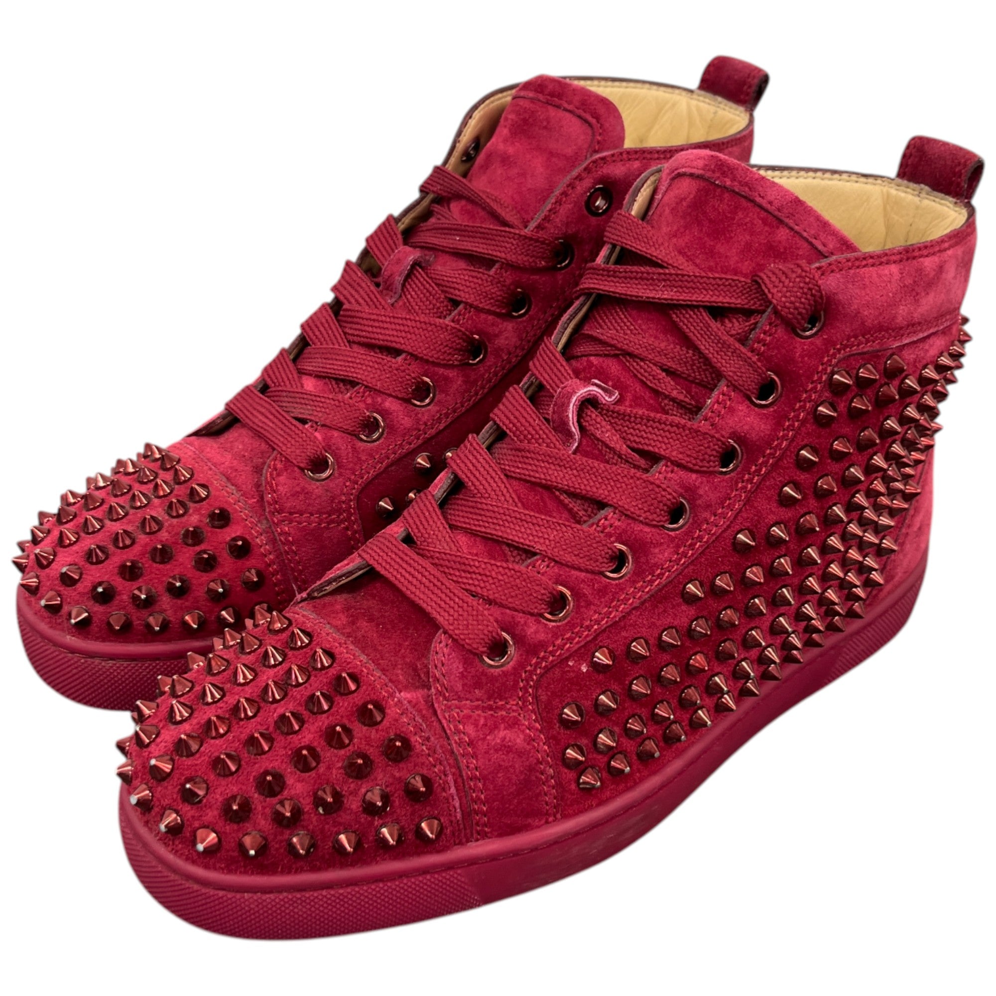 Men's Louis Spike High Trainers Red Size EU 40 / UK 6