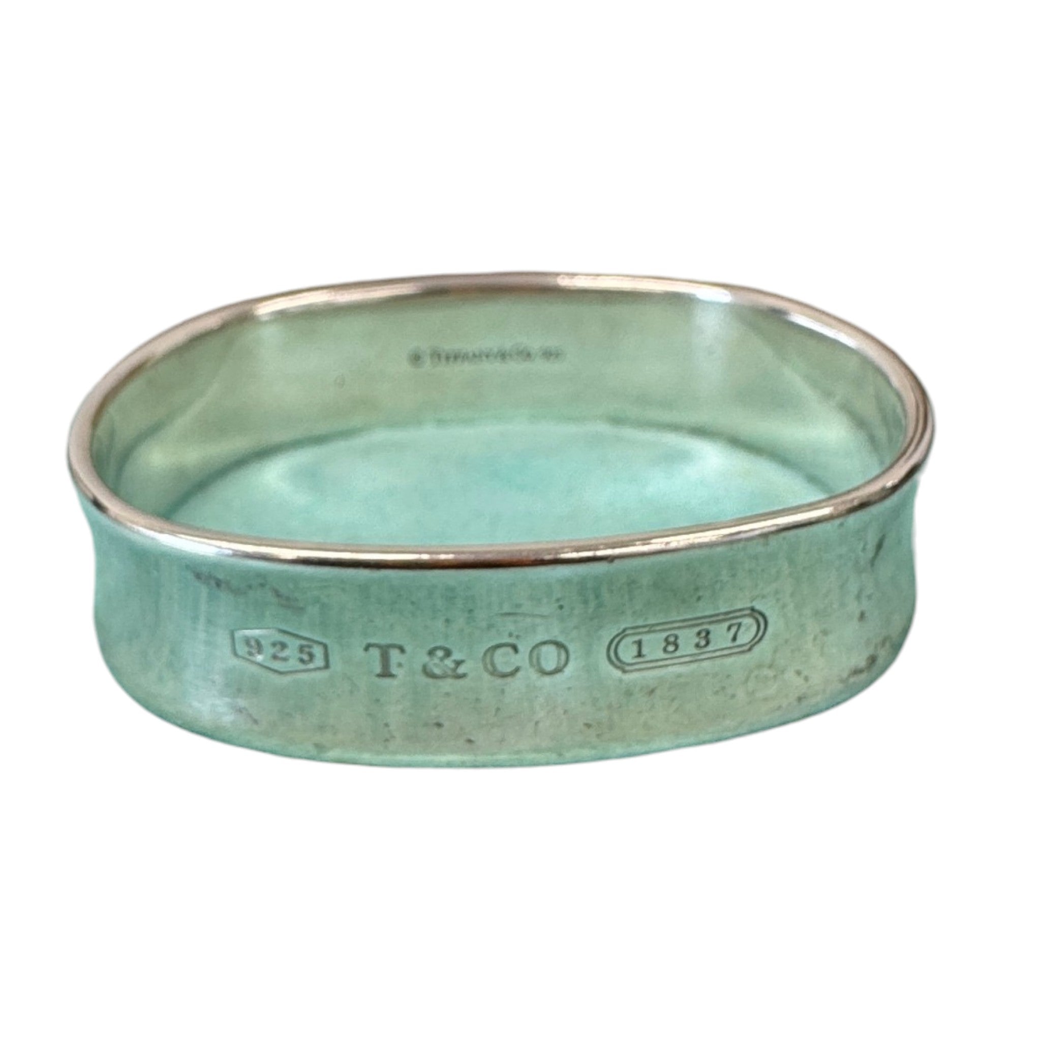 Women's 1837 Square Cushion Bangle Bracelet Silver