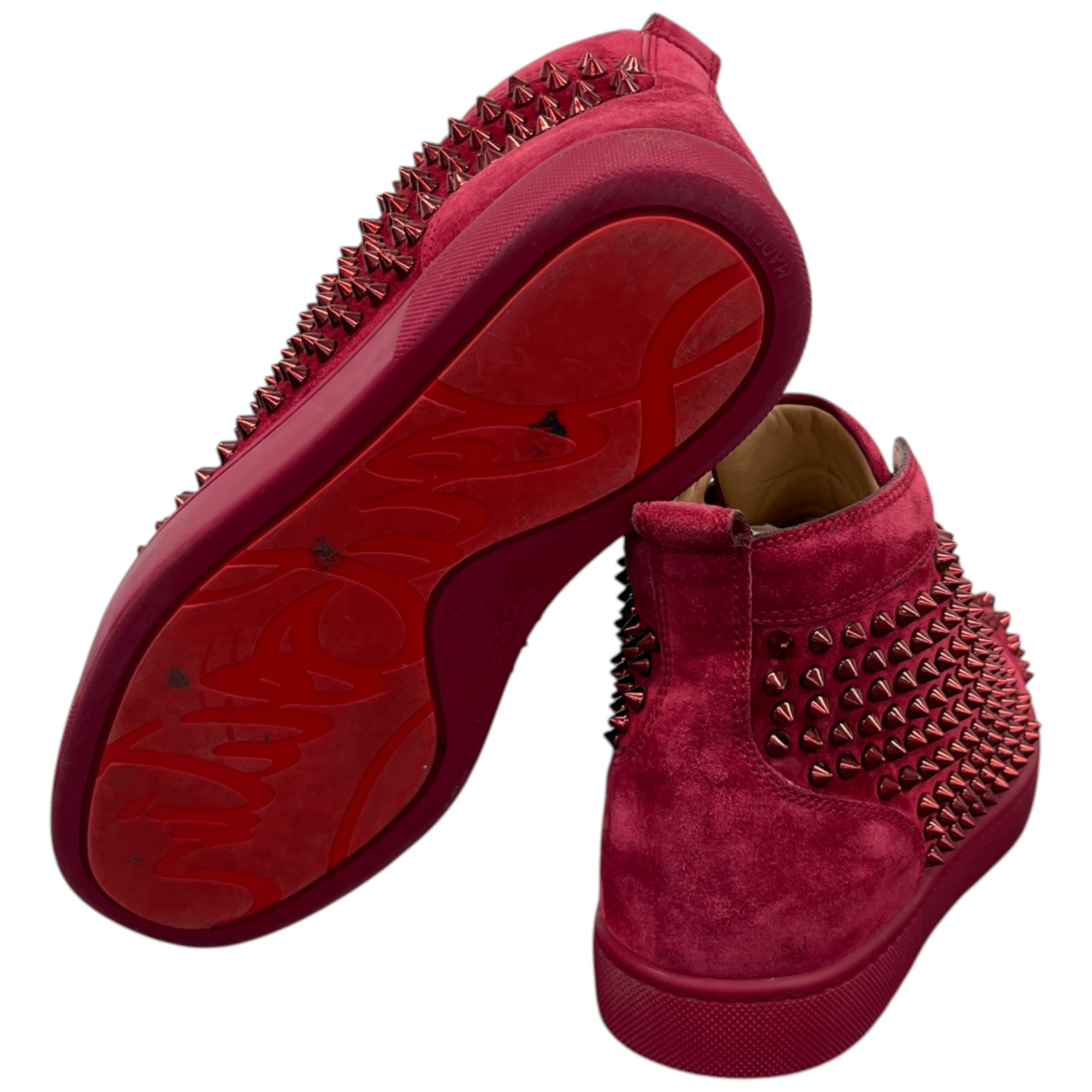 Men's Louis Spike High Trainers Red Size EU 40 / UK 6