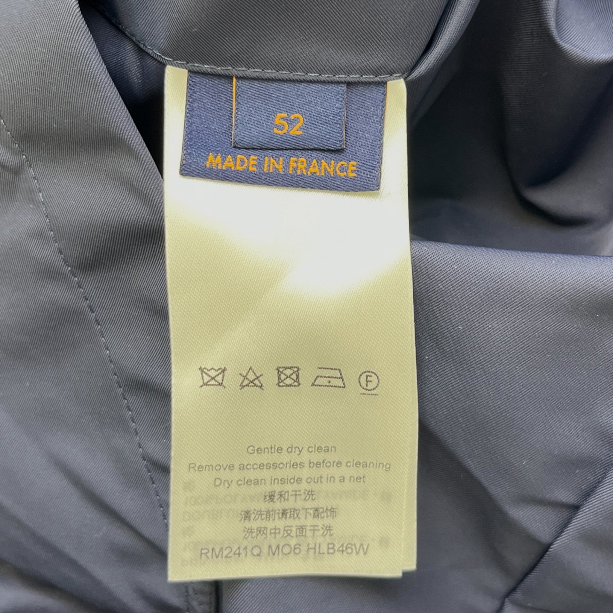 Men's Monogram Reversible Windbreaker Navy Size IT 52 / XL