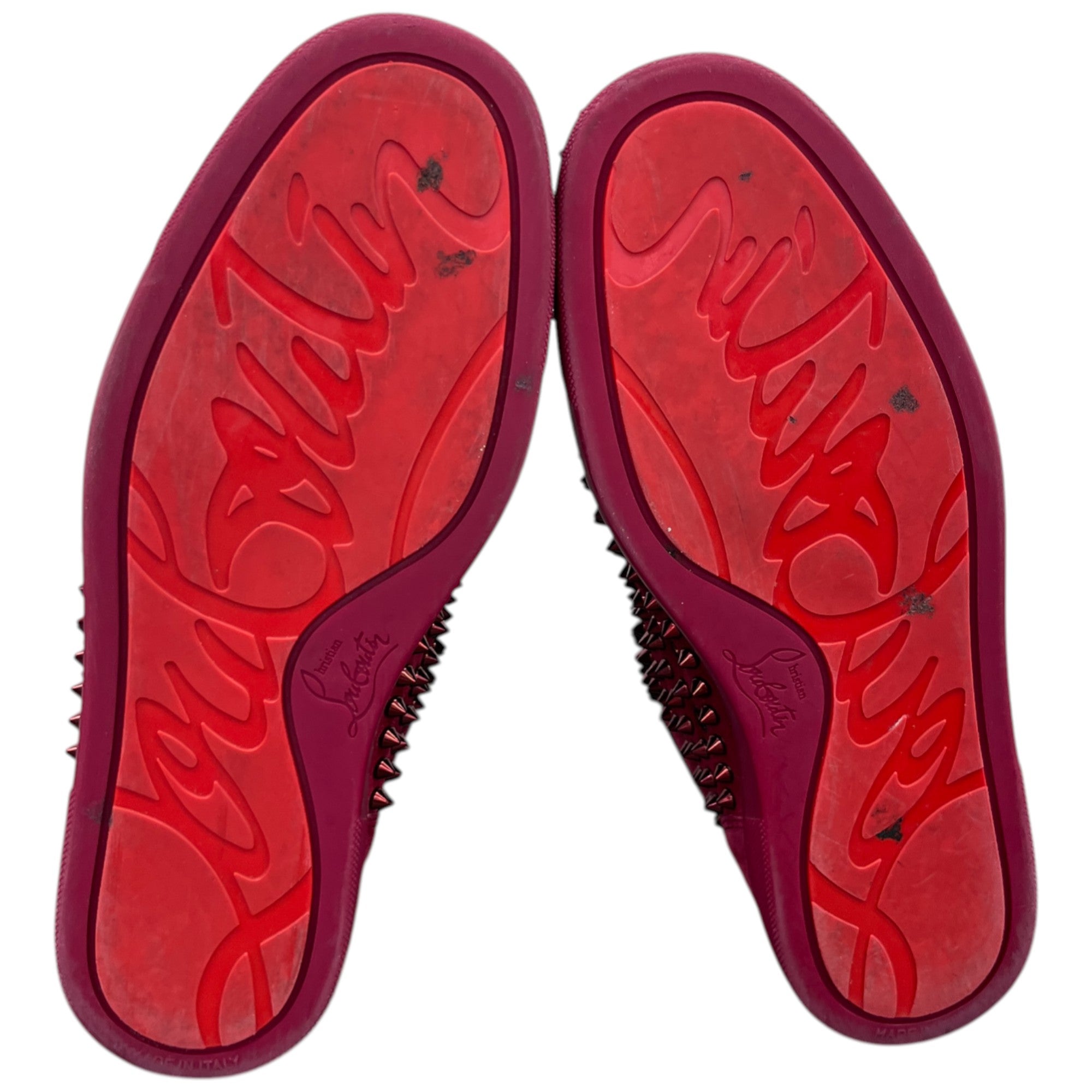 Men's Louis Spike High Trainers Red Size EU 40 / UK 6