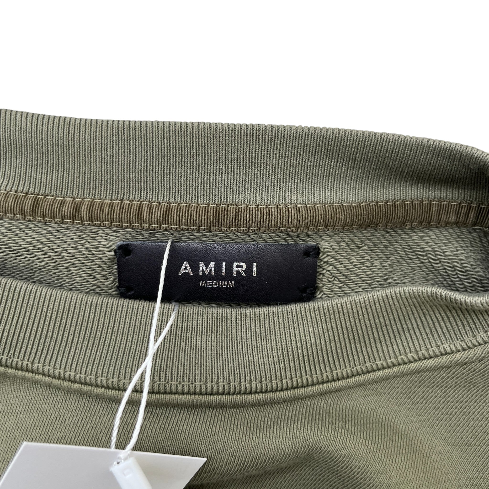 Men's Logo Print Jumper Khaki Size M