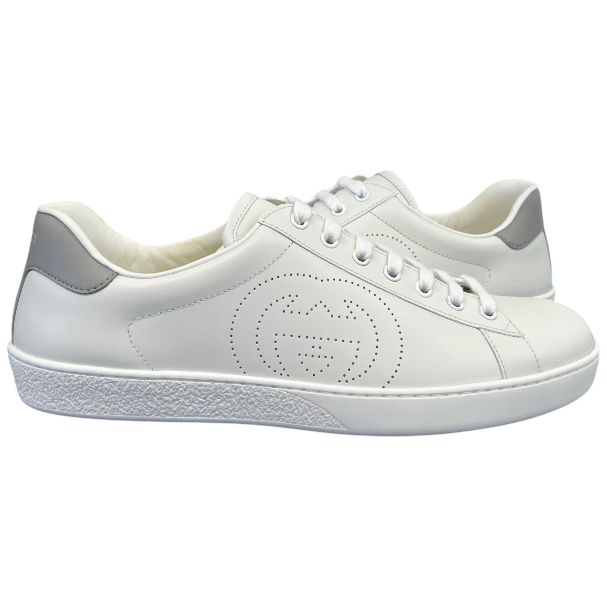 Men's Interlocking G Ace Low Trainers White Size EU 43 / UK 9