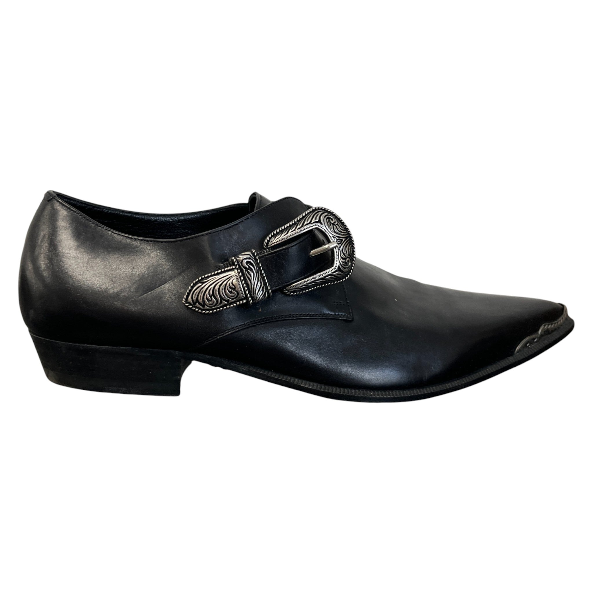 Men's Ss14 Duckie Monk Strap Loafers Black Size EU 43.5 / UK 9.5