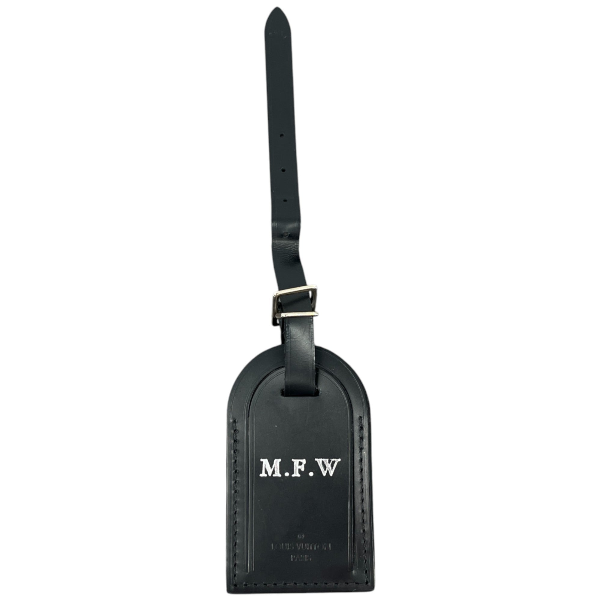 Men's Mfw Initials Luggage Tag Black