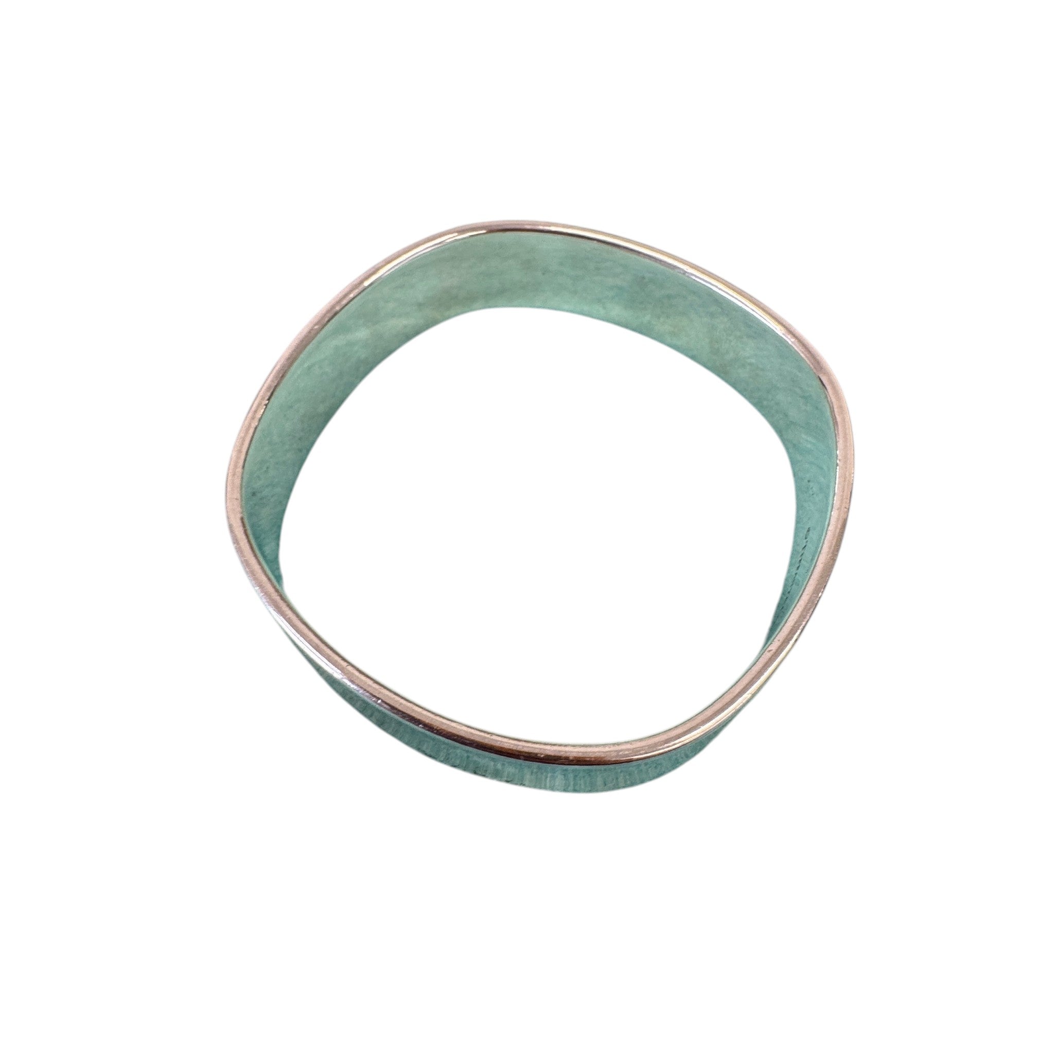 Women's 1837 Square Cushion Bangle Bracelet Silver