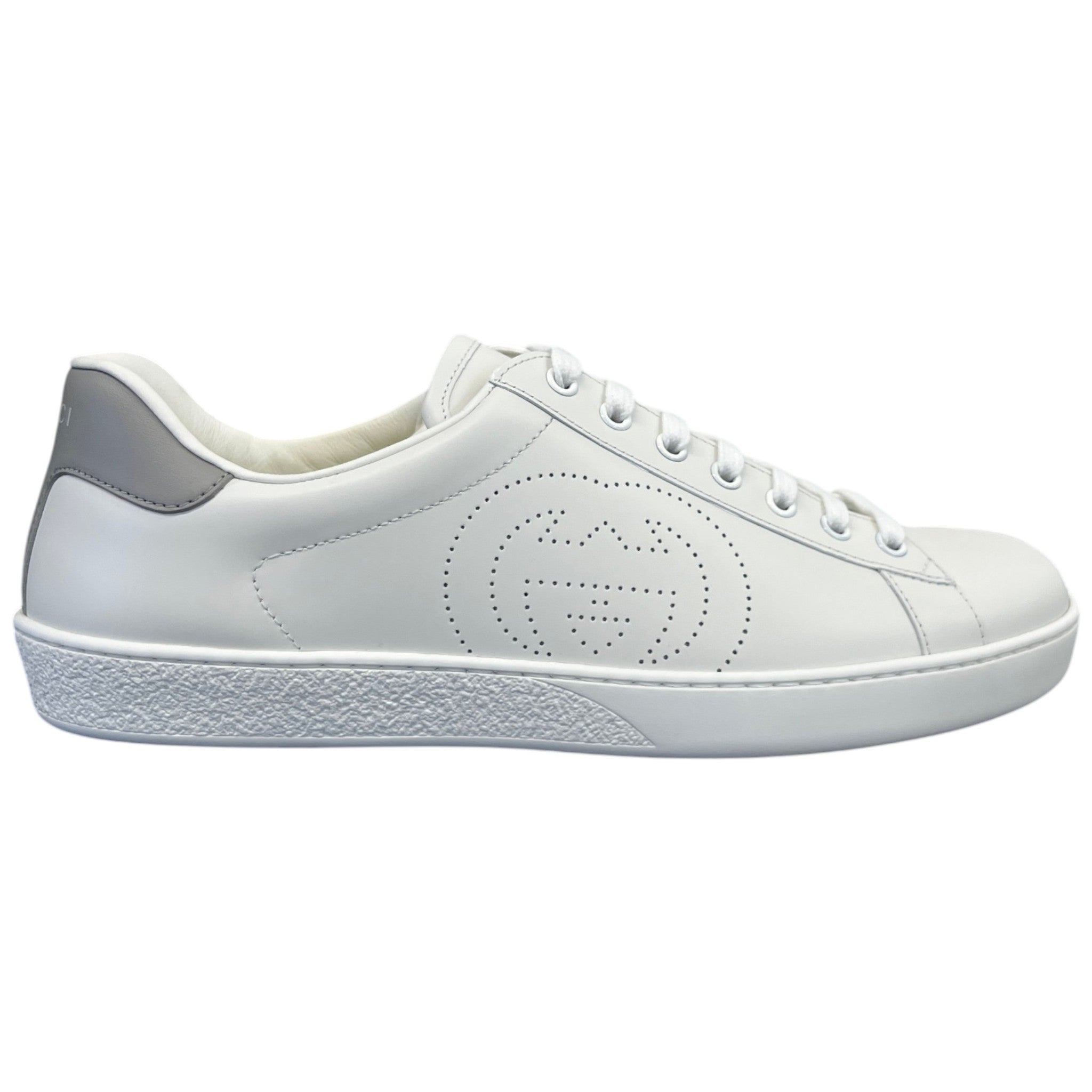 Men's Interlocking G Ace Low Trainers White Size EU 43 / UK 9