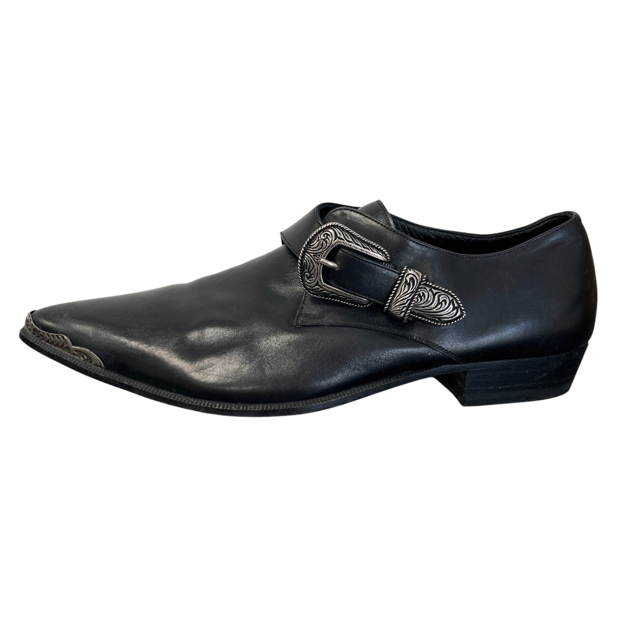 Men's Ss14 Duckie Monk Strap Loafers Black Size EU 43.5 / UK 9.5