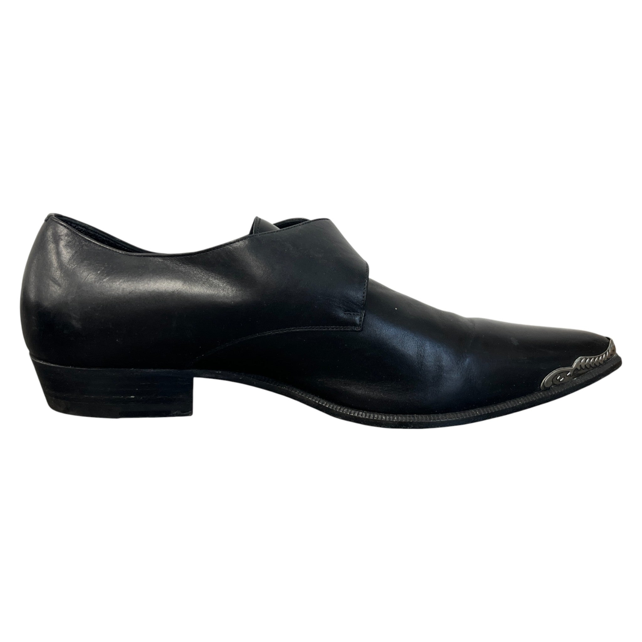 Men's Ss14 Duckie Monk Strap Loafers Black Size EU 43.5 / UK 9.5