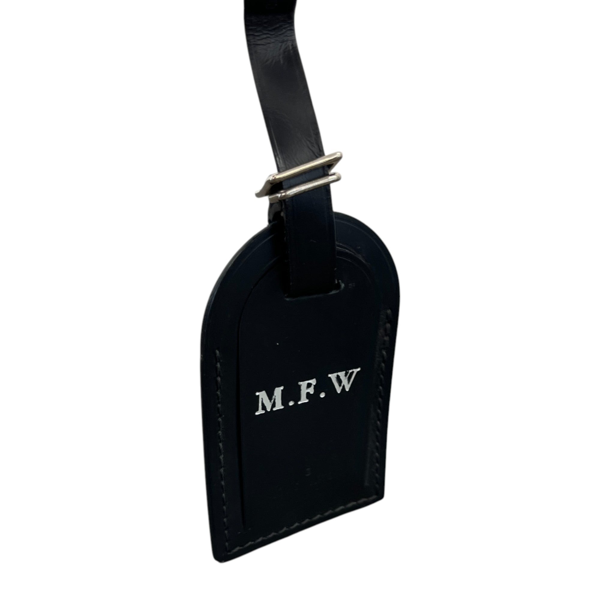 Men's Mfw Initials Luggage Tag Black