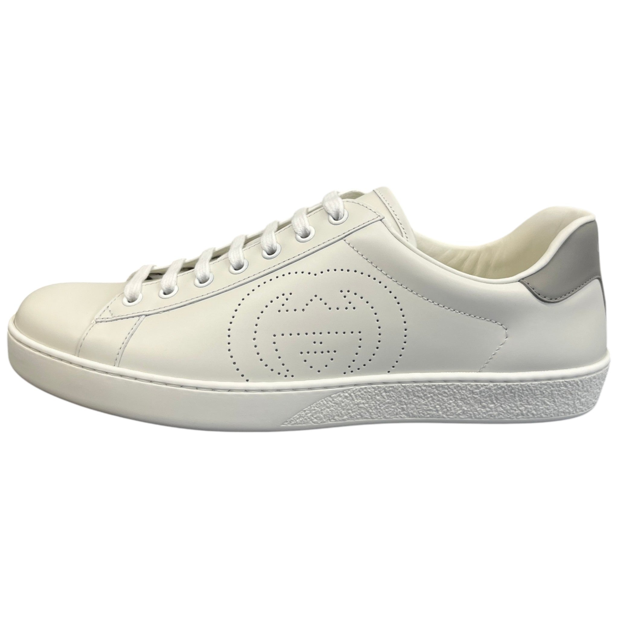 Men's Interlocking G Ace Low Trainers White Size EU 43 / UK 9