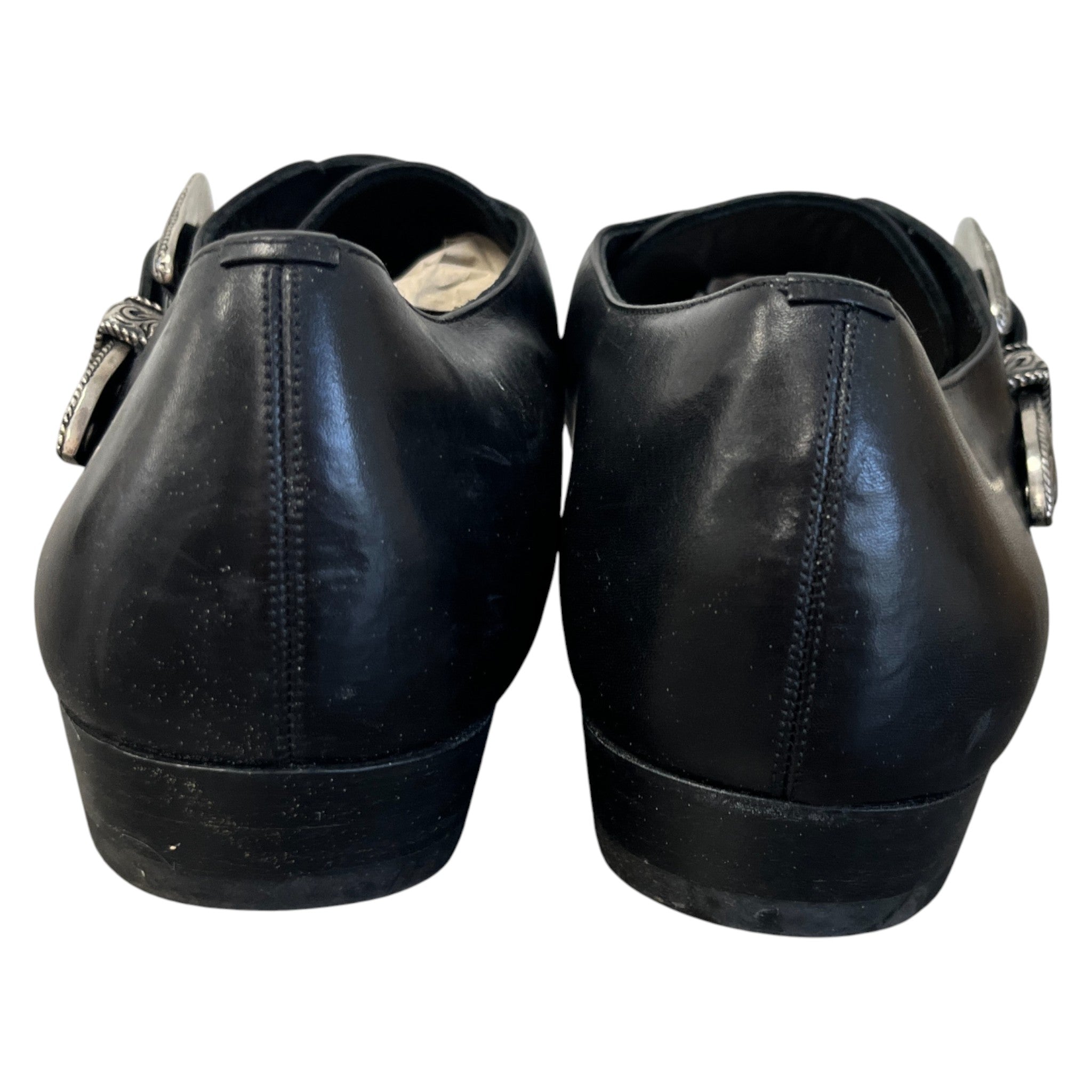 Men's Ss14 Duckie Monk Strap Loafers Black Size EU 43.5 / UK 9.5