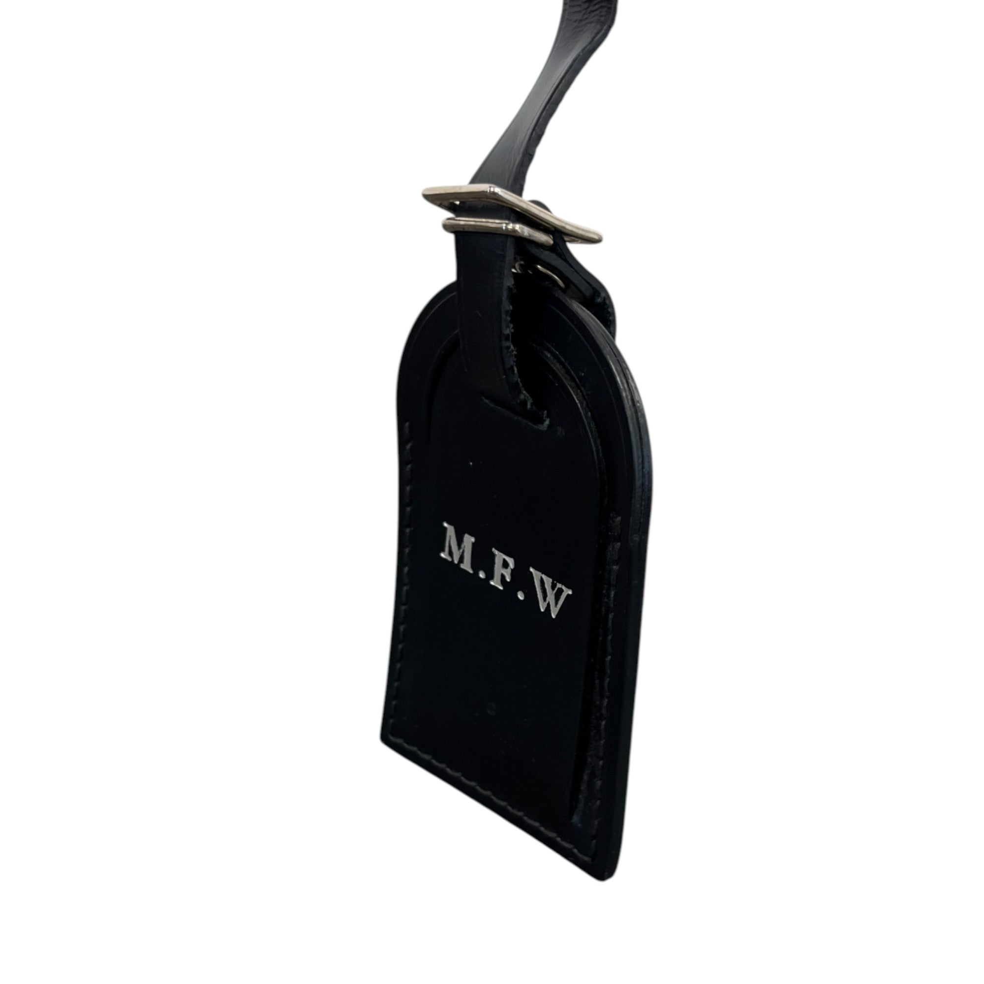 Men's Mfw Initials Luggage Tag Black