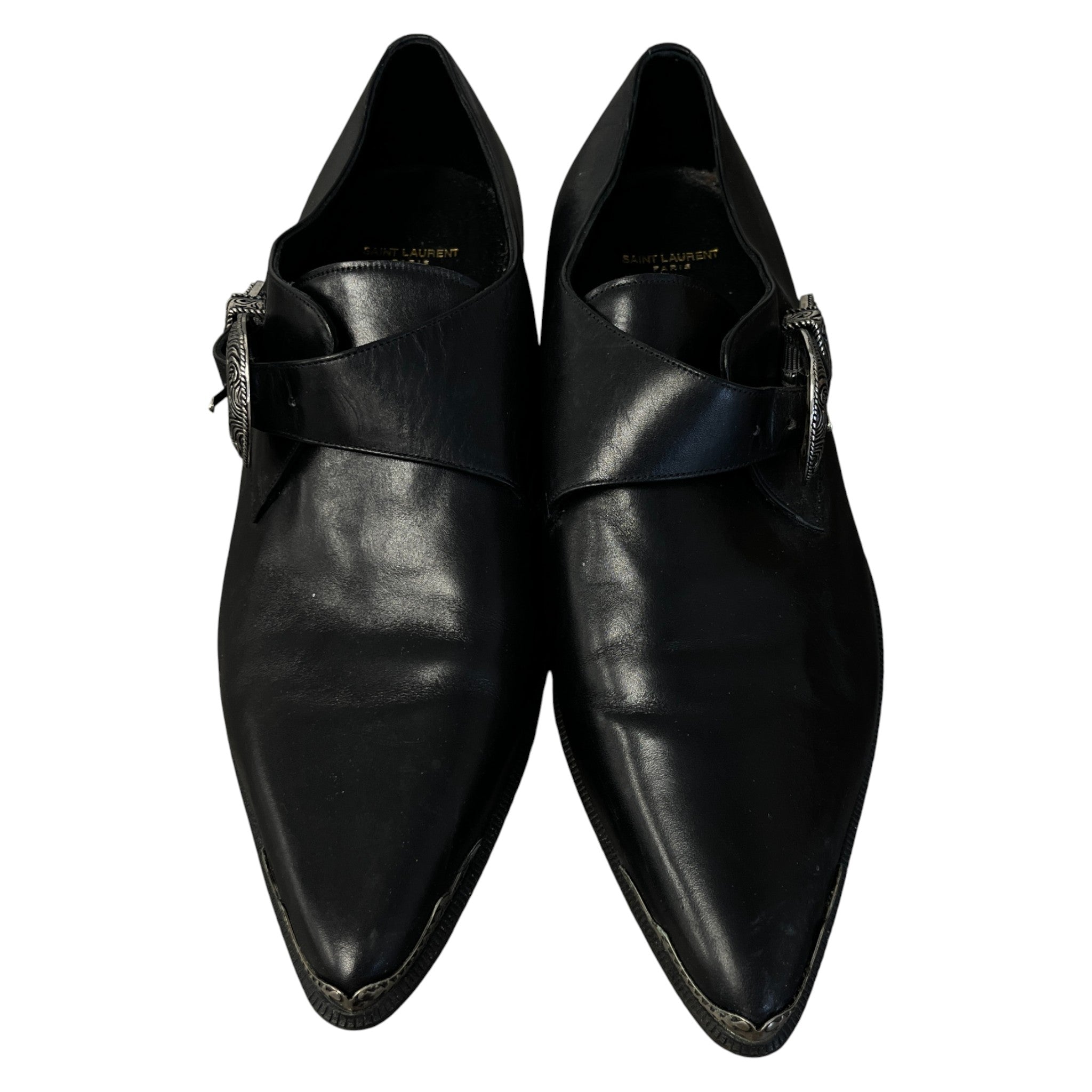 Men's Ss14 Duckie Monk Strap Loafers Black Size EU 43.5 / UK 9.5