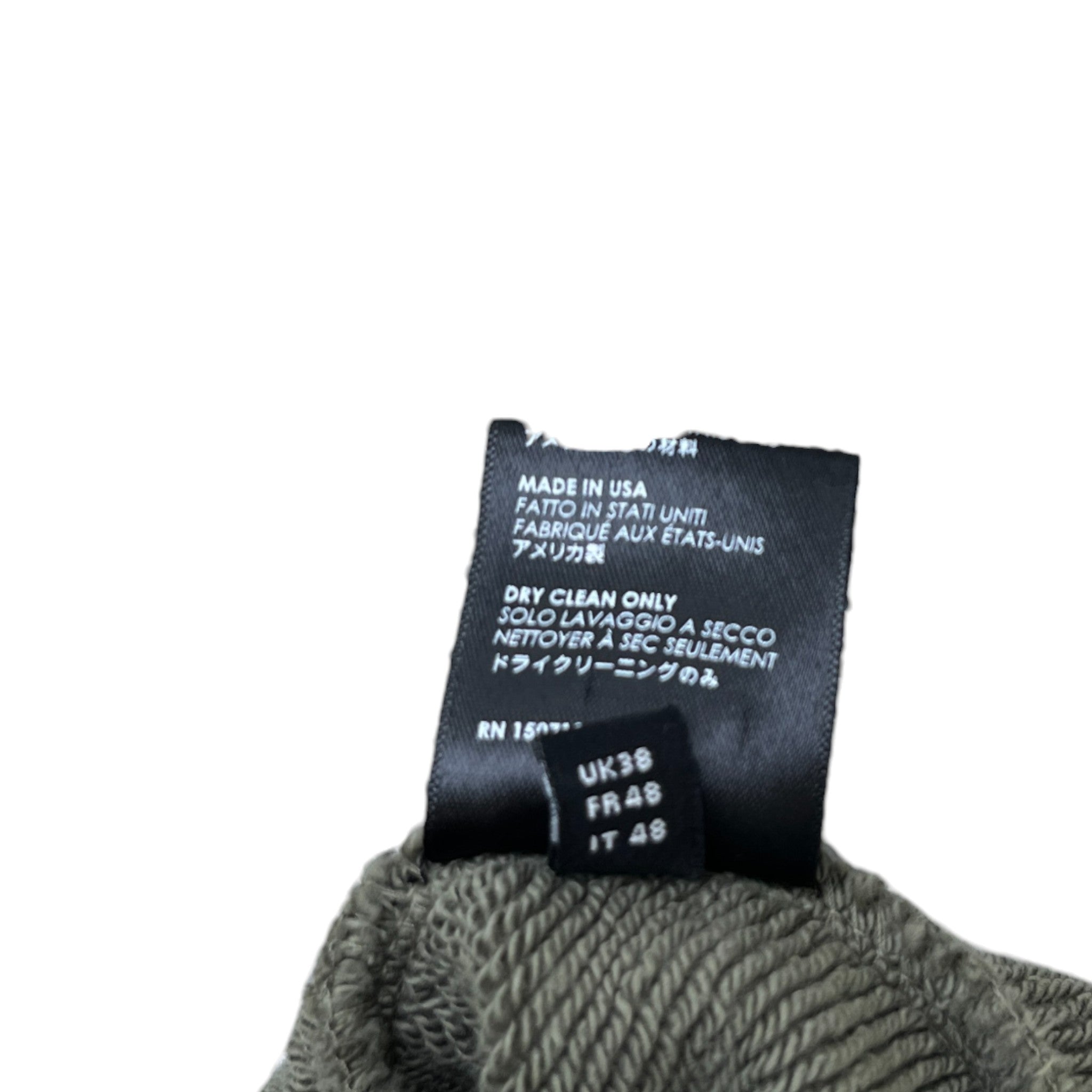 Men's Logo Print Jumper Khaki Size M