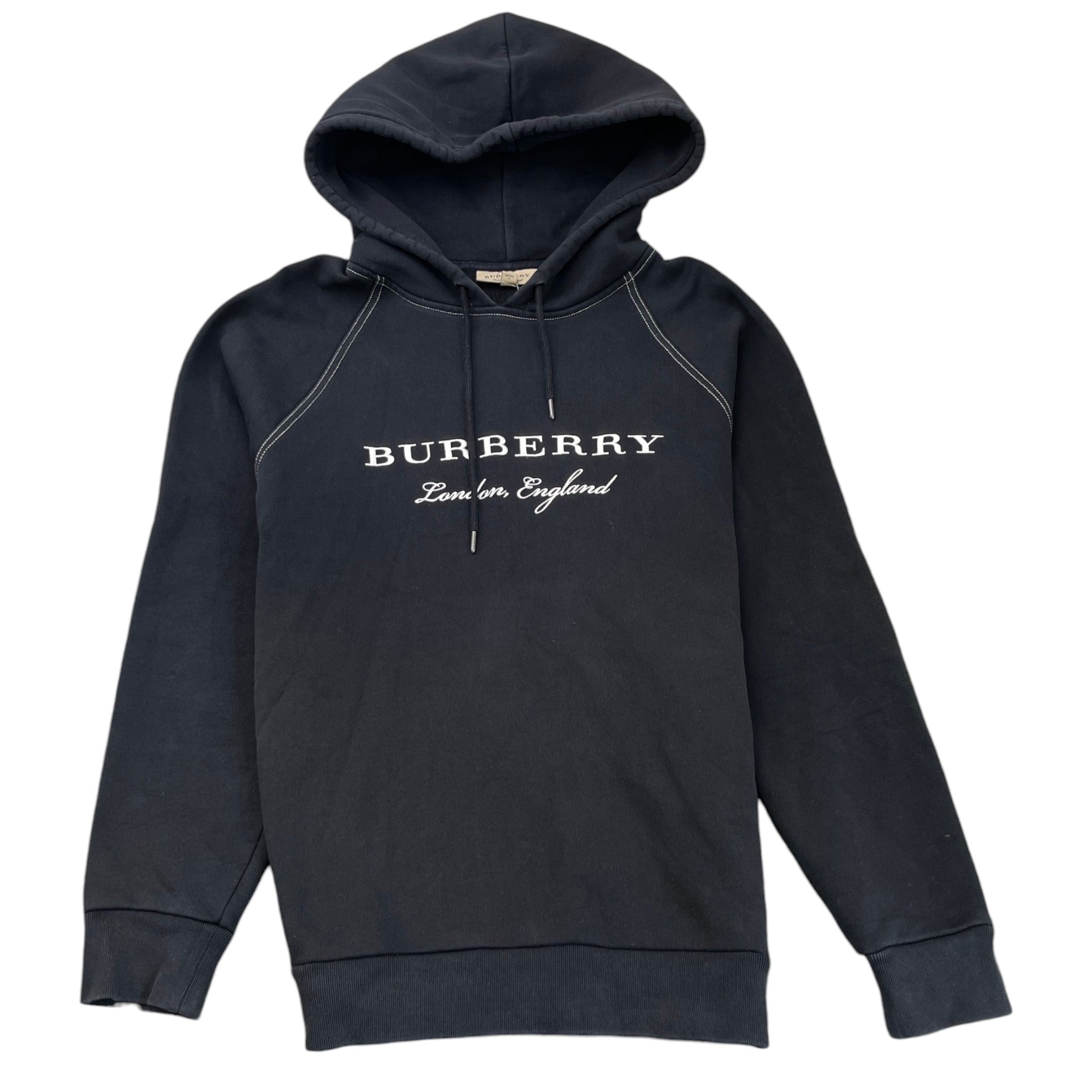 Men's Embroidered Logo Hoodie Black Size L