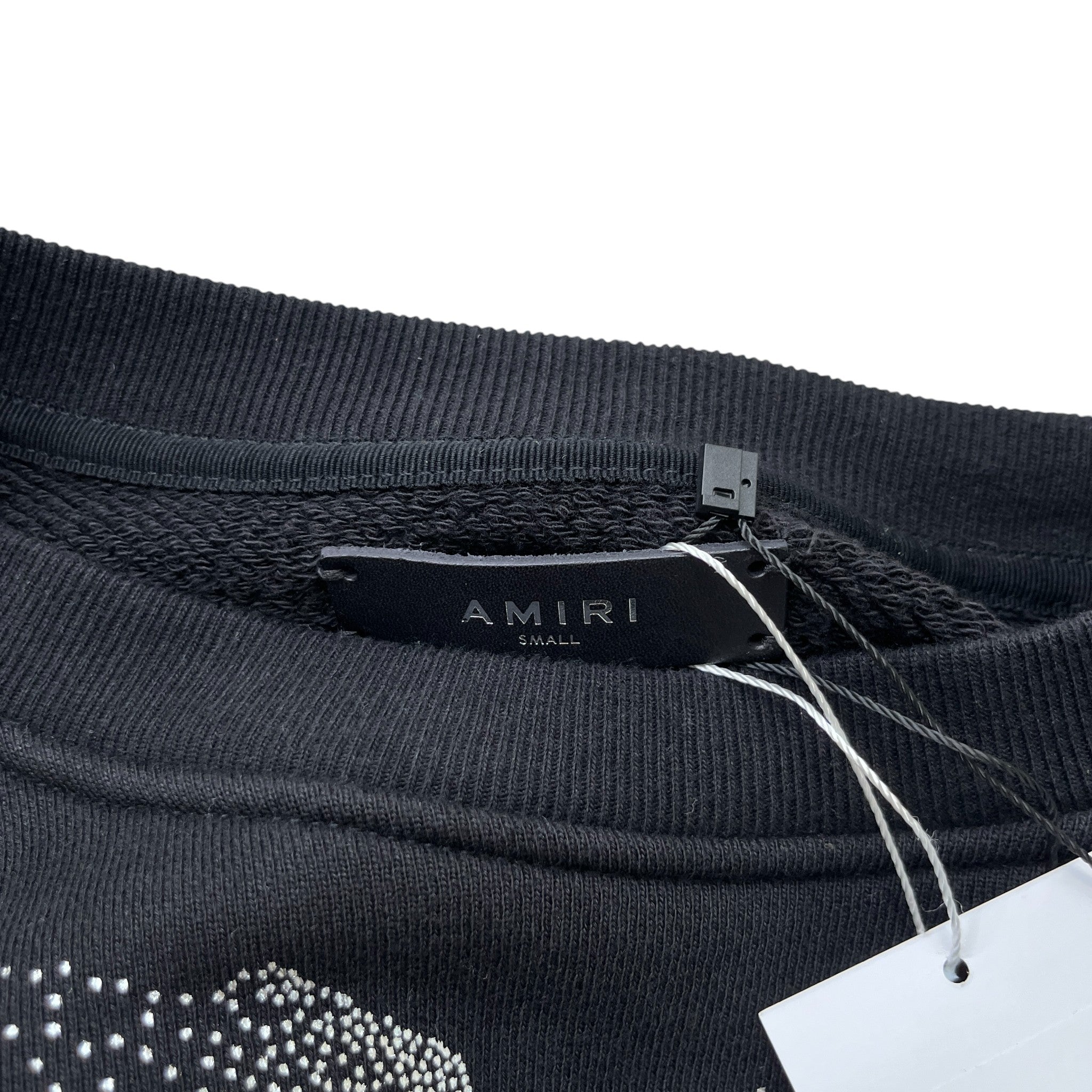 Men's Crane Logo Print Jumper Black Size S