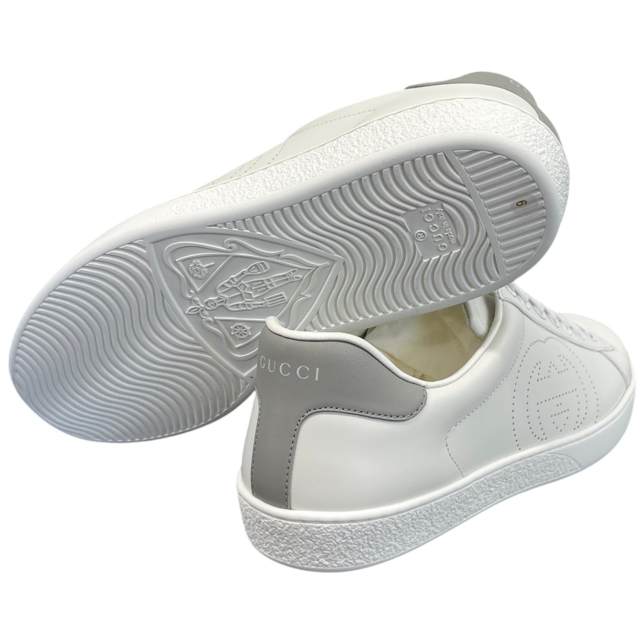 Men's Interlocking G Ace Low Trainers White Size EU 43 / UK 9