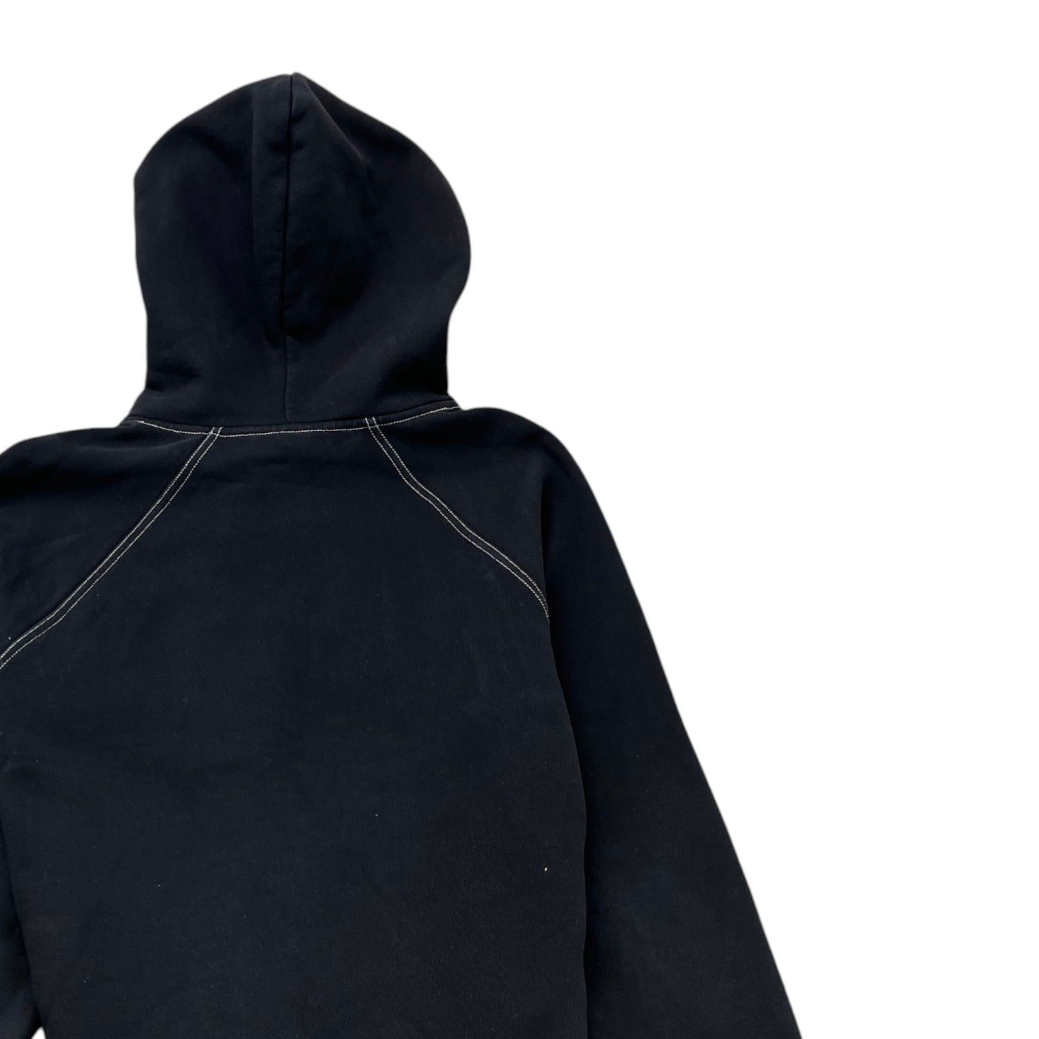 Men's Embroidered Logo Hoodie Black Size L