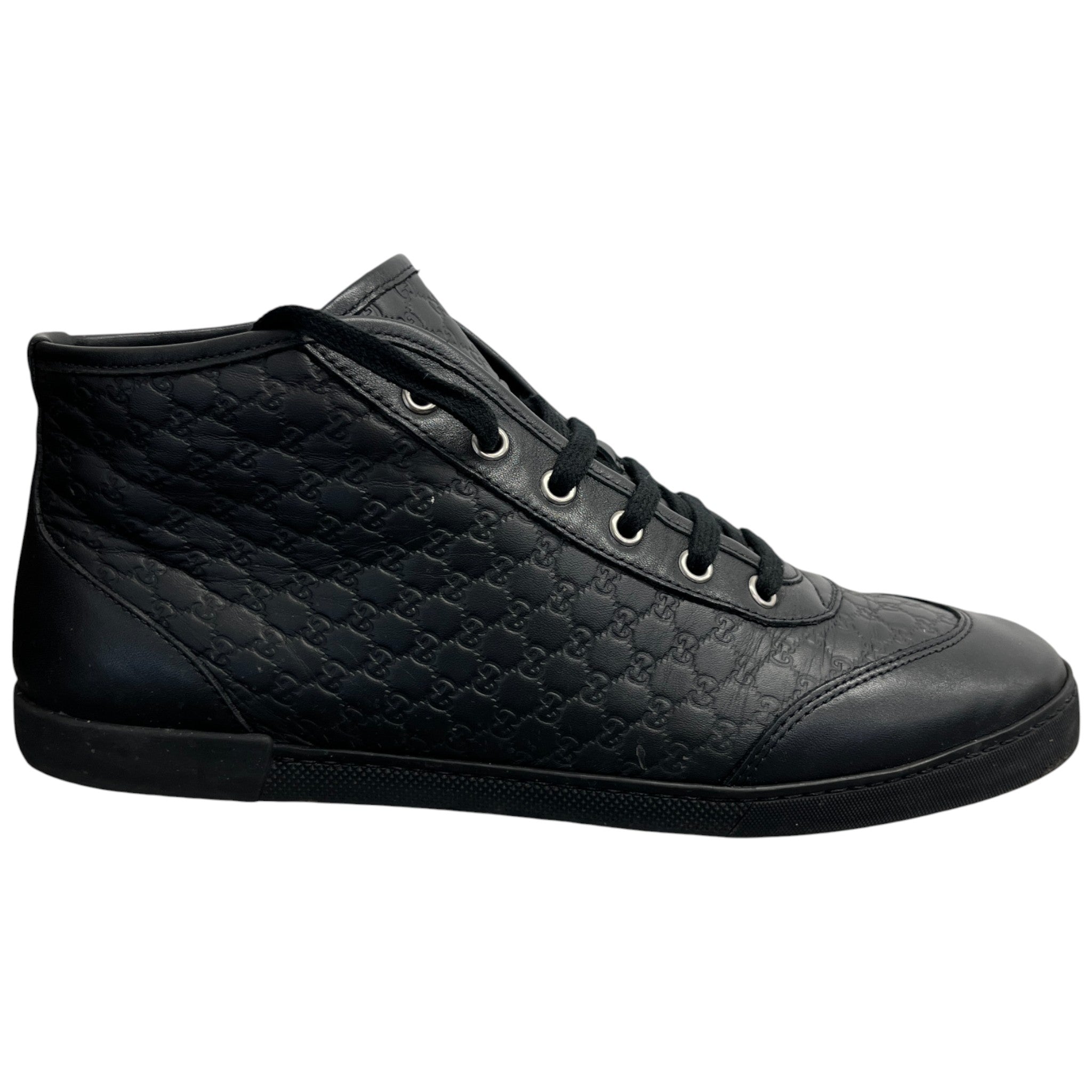 Men's Microguccissima High Trainers Black Size EU 41 / UK 7