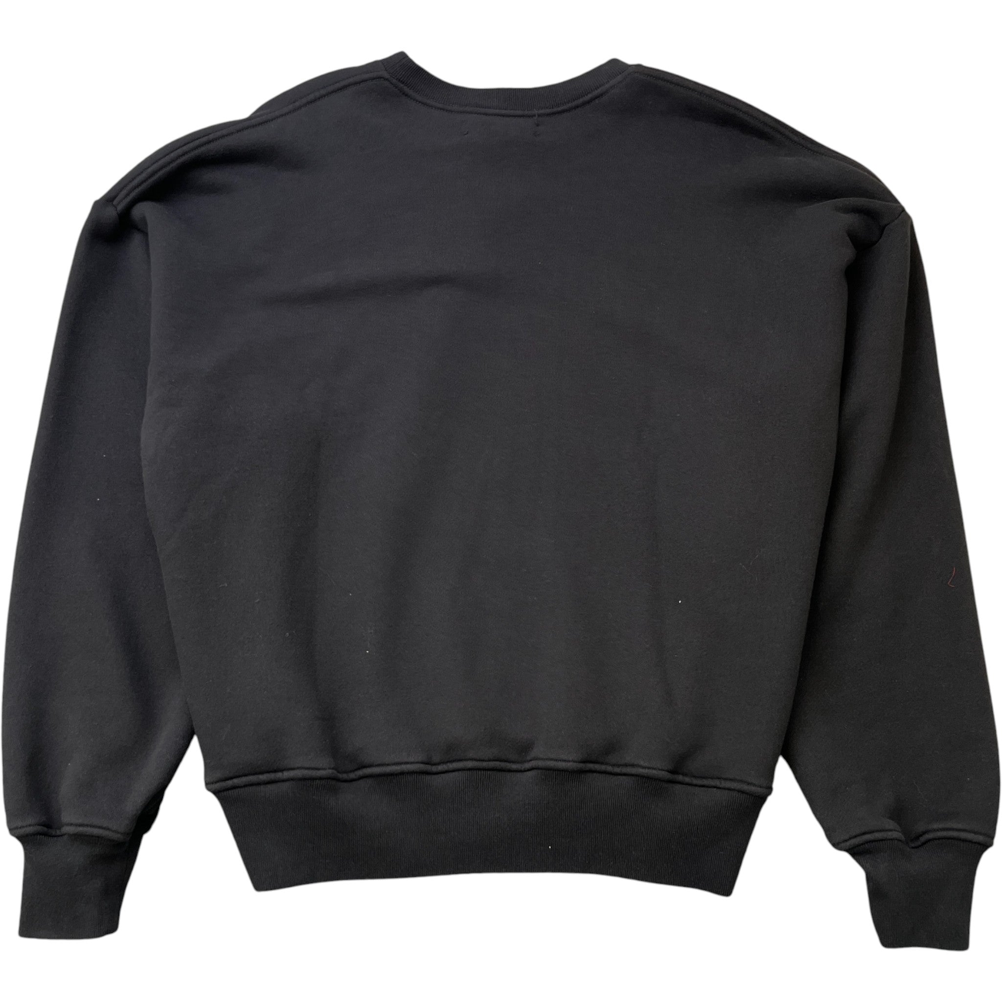 Men's Crane Logo Print Jumper Black Size S