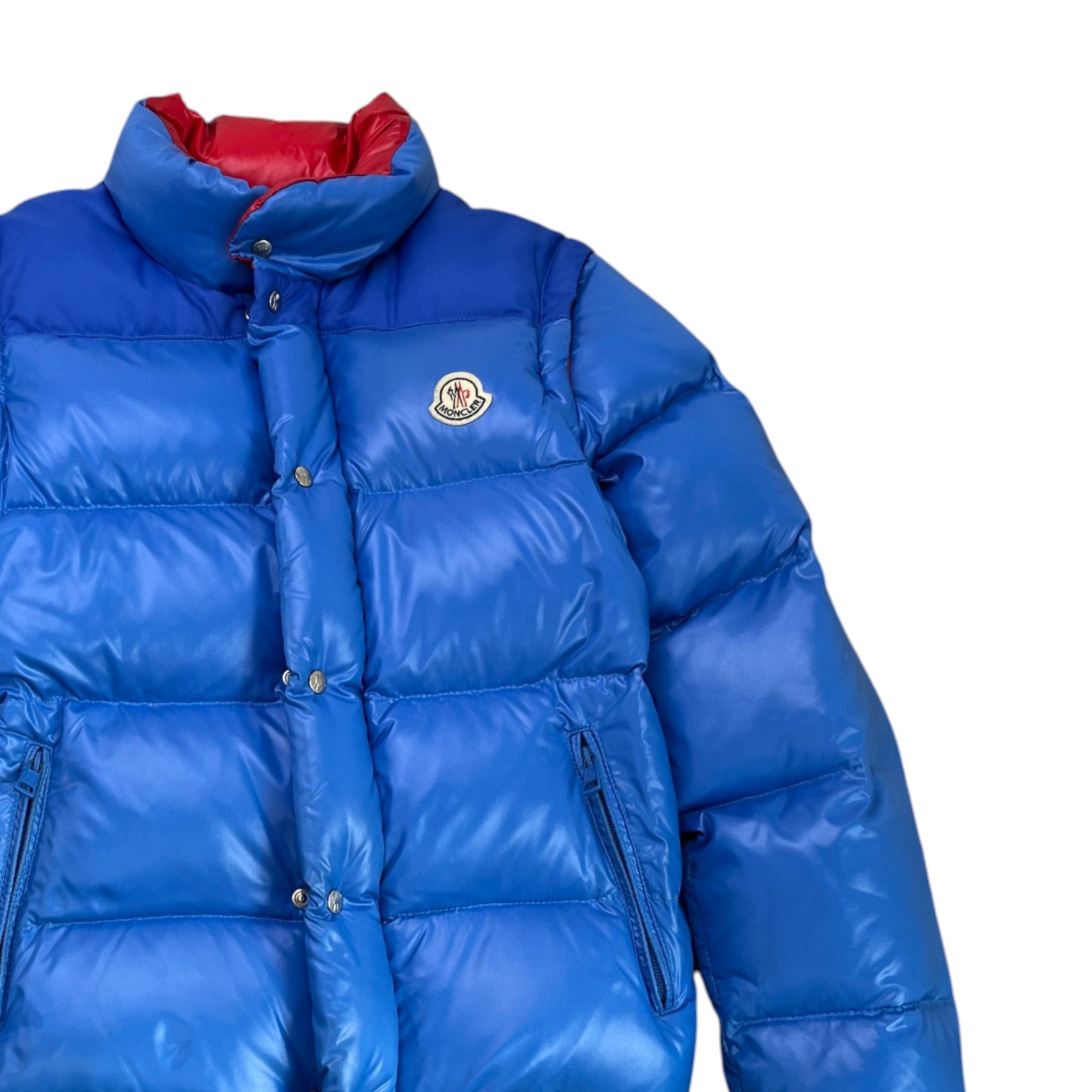 Men's Anderson Removable Sleeves Down Jacket Blue Size 0/XS