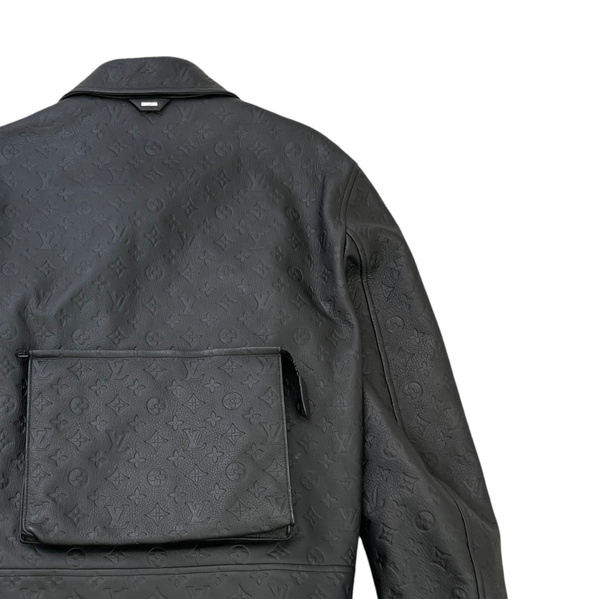 Men's Monogram Embossed Utility Jacket Black Size IT 48 / M