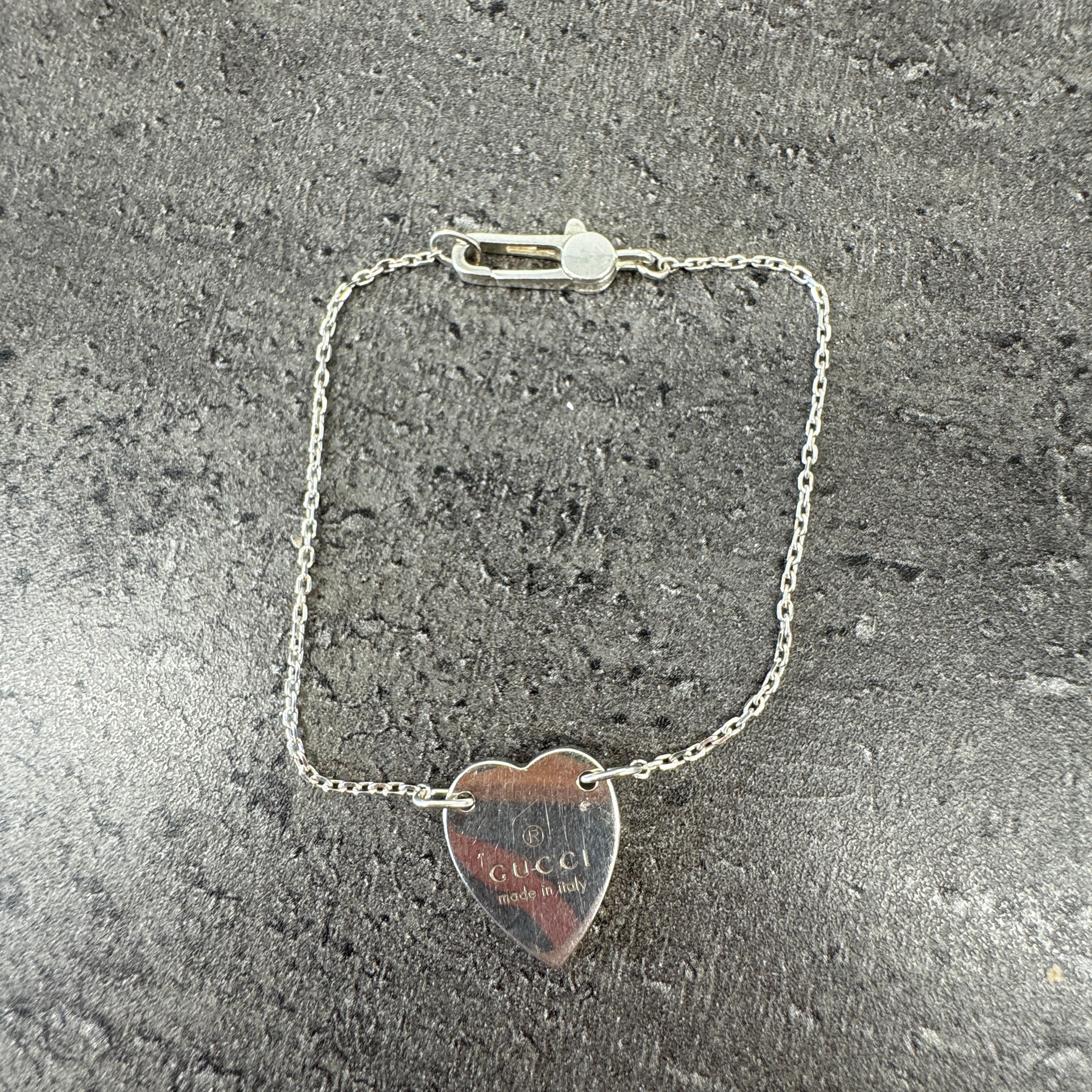 Women's Trademark Heart Bracelet Silver