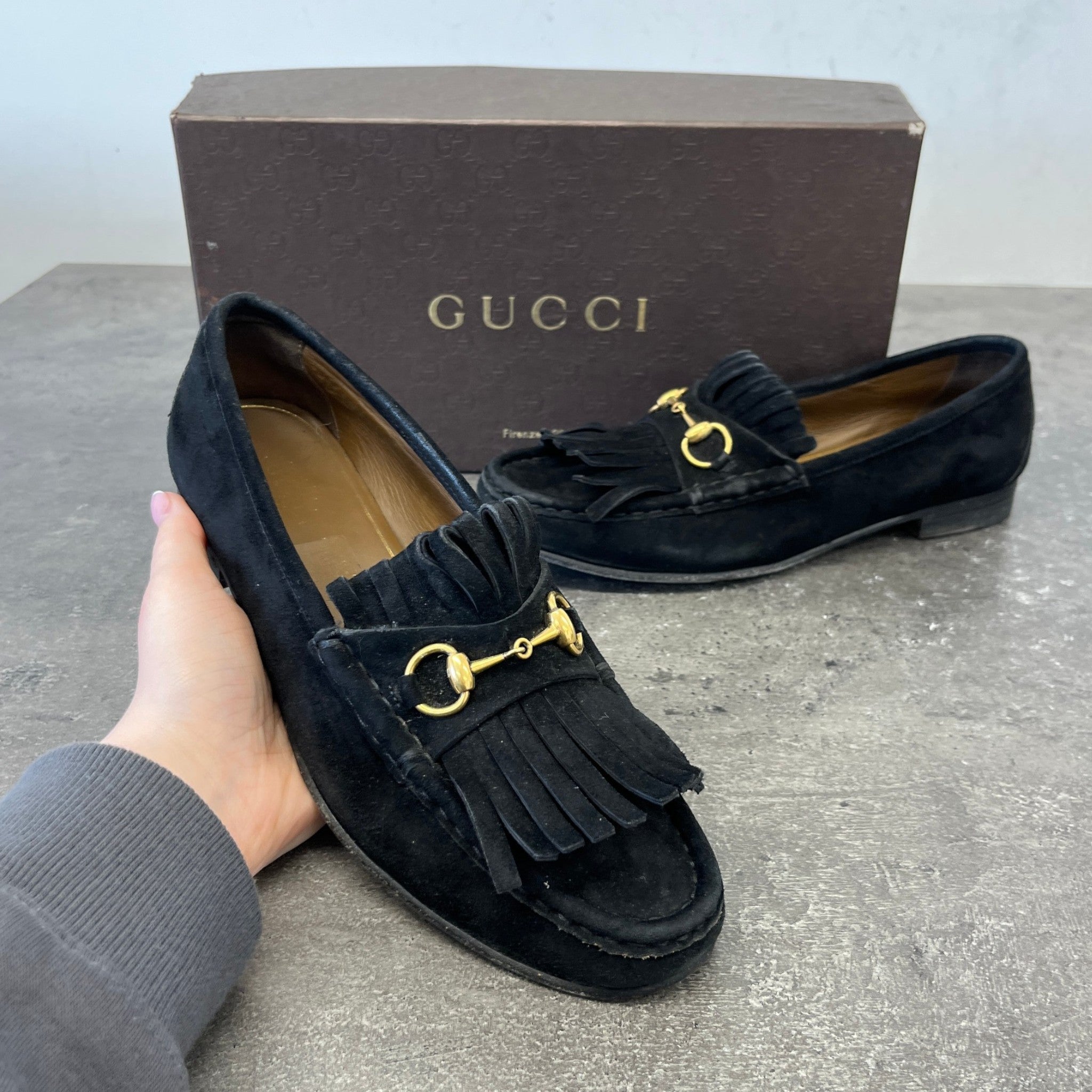 Women's Horsebit Loafers Black Size EU 38 / UK 5
