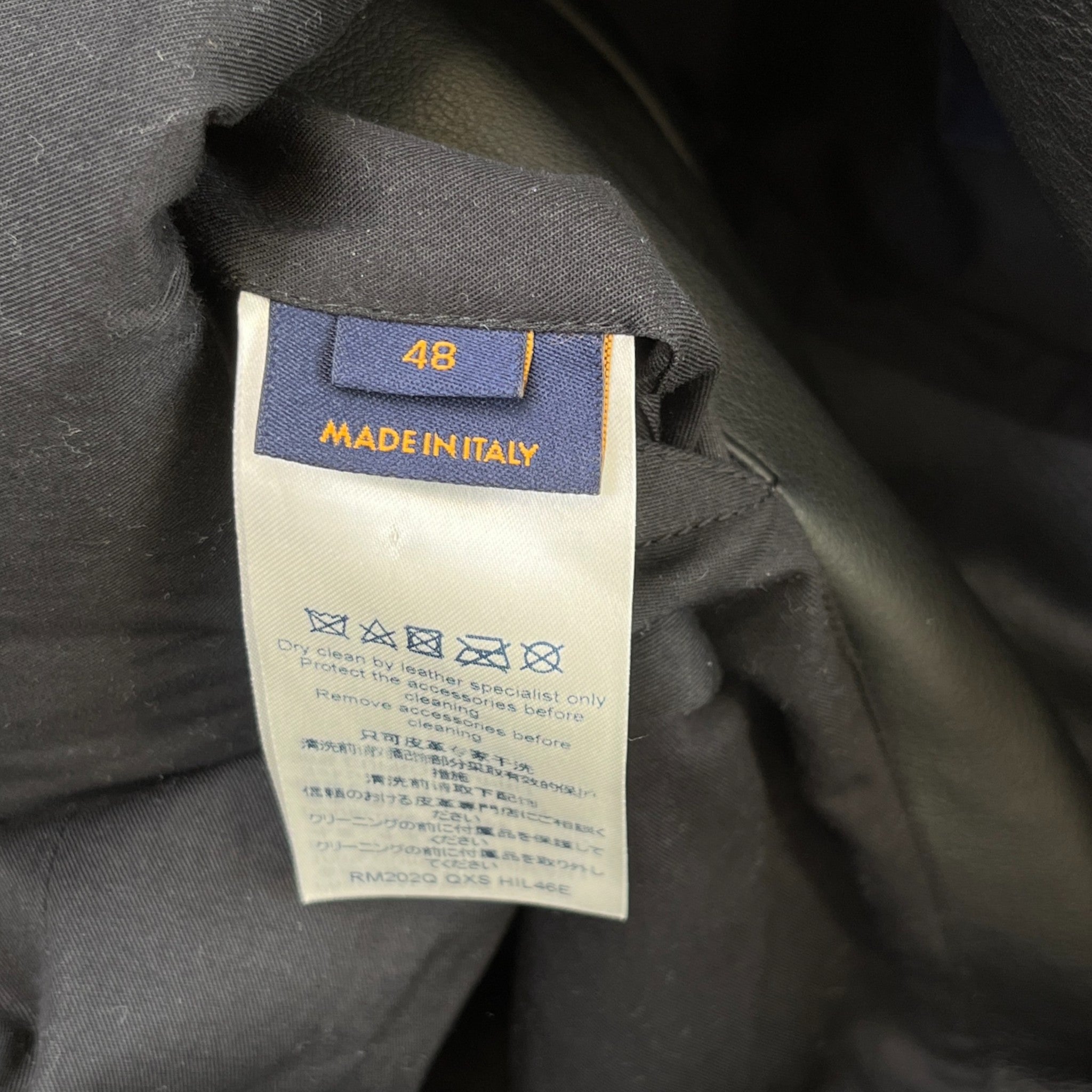 Men's Monogram Embossed Utility Jacket Black Size IT 48 / M