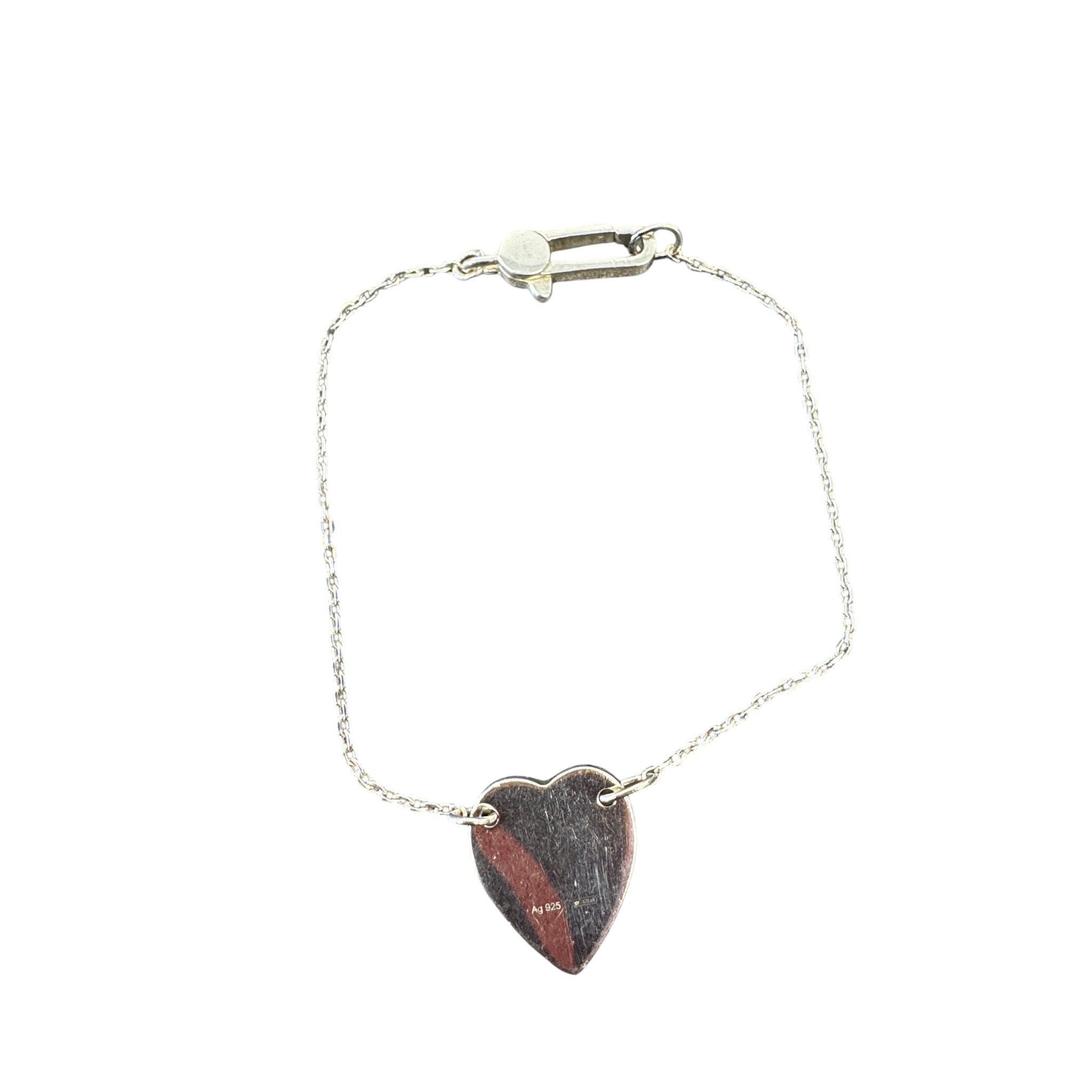 Women's Trademark Heart Bracelet Silver