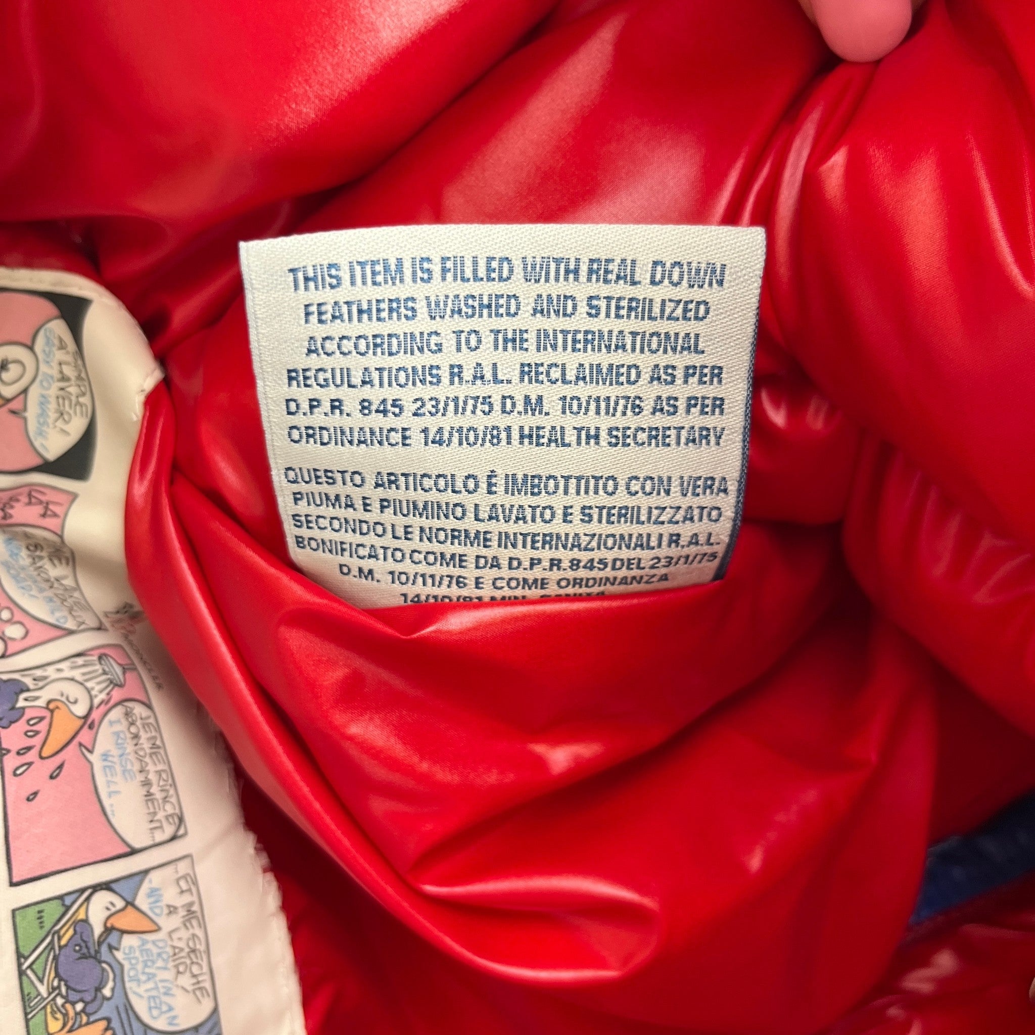 Men's Anderson Removable Sleeves Down Jacket Blue Size 0/XS