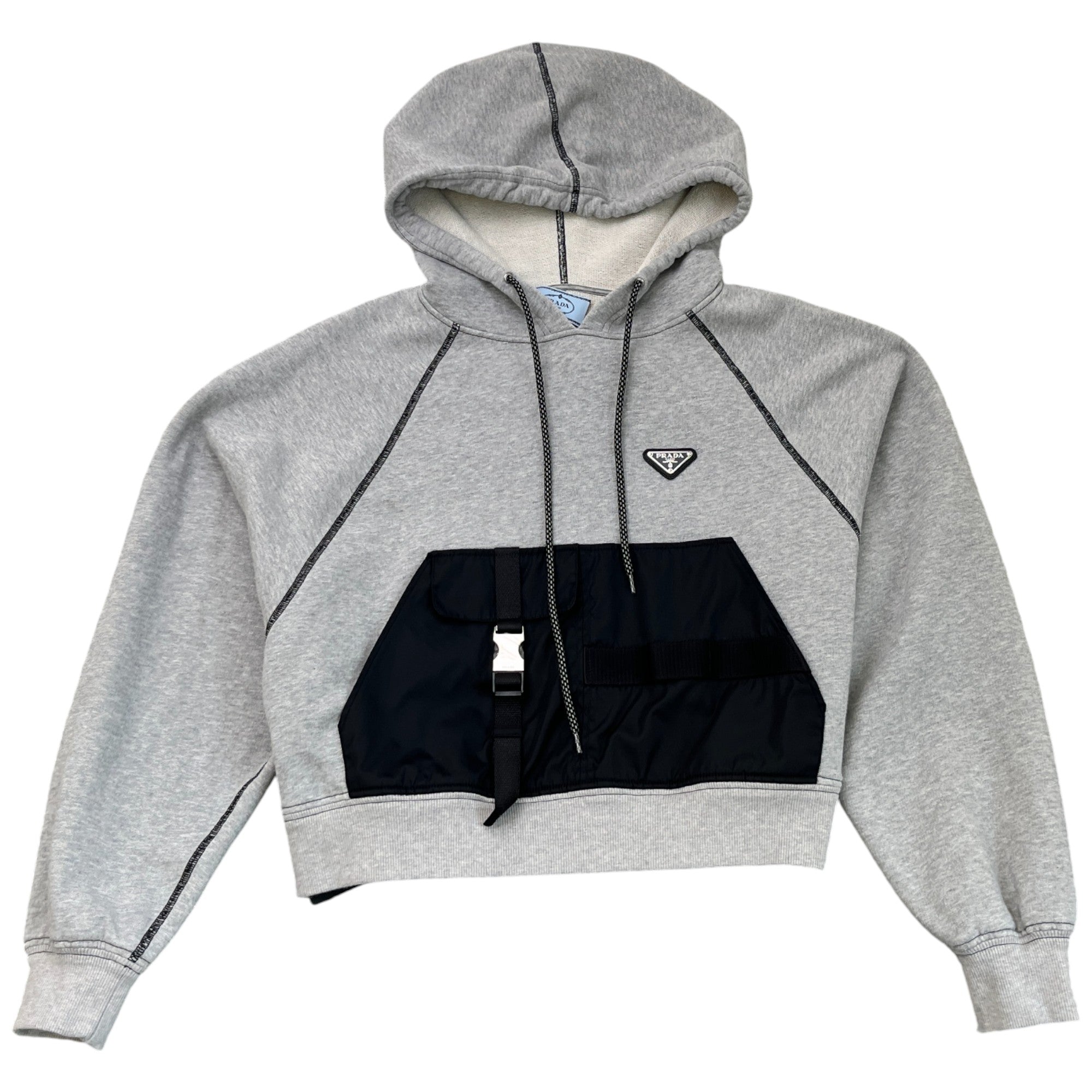 Women's Plaque Logo Full Tracksuit Grey Size S