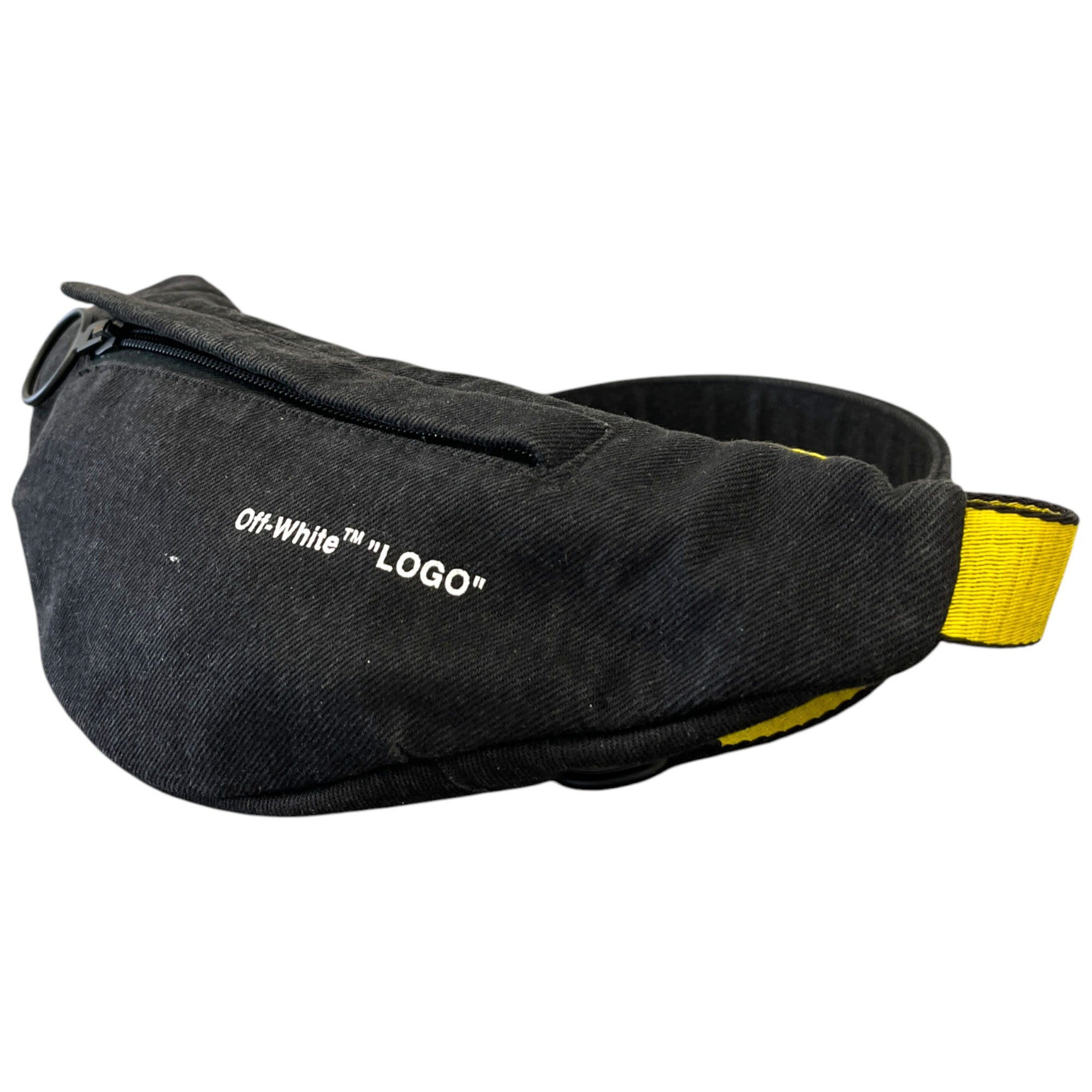 Men's Denim Industrial Strap Belt Bag Black