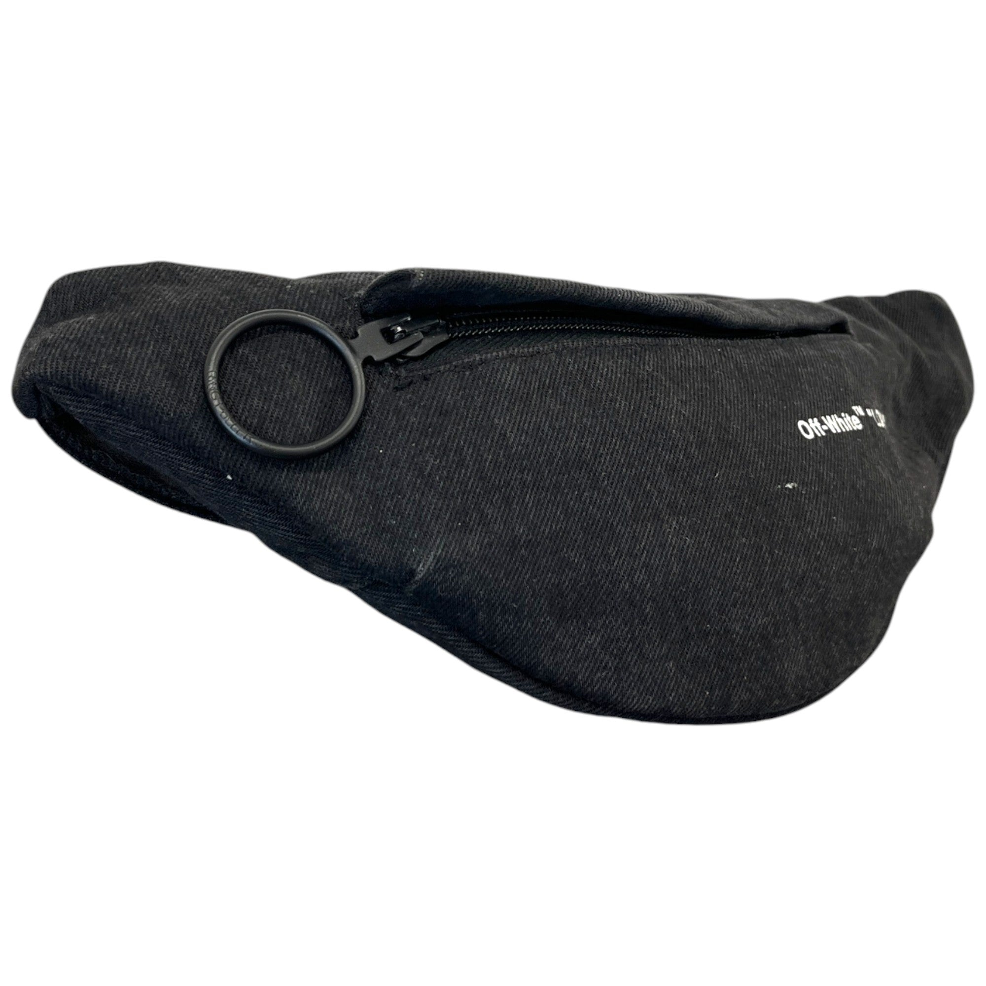 Men's Denim Industrial Strap Belt Bag Black