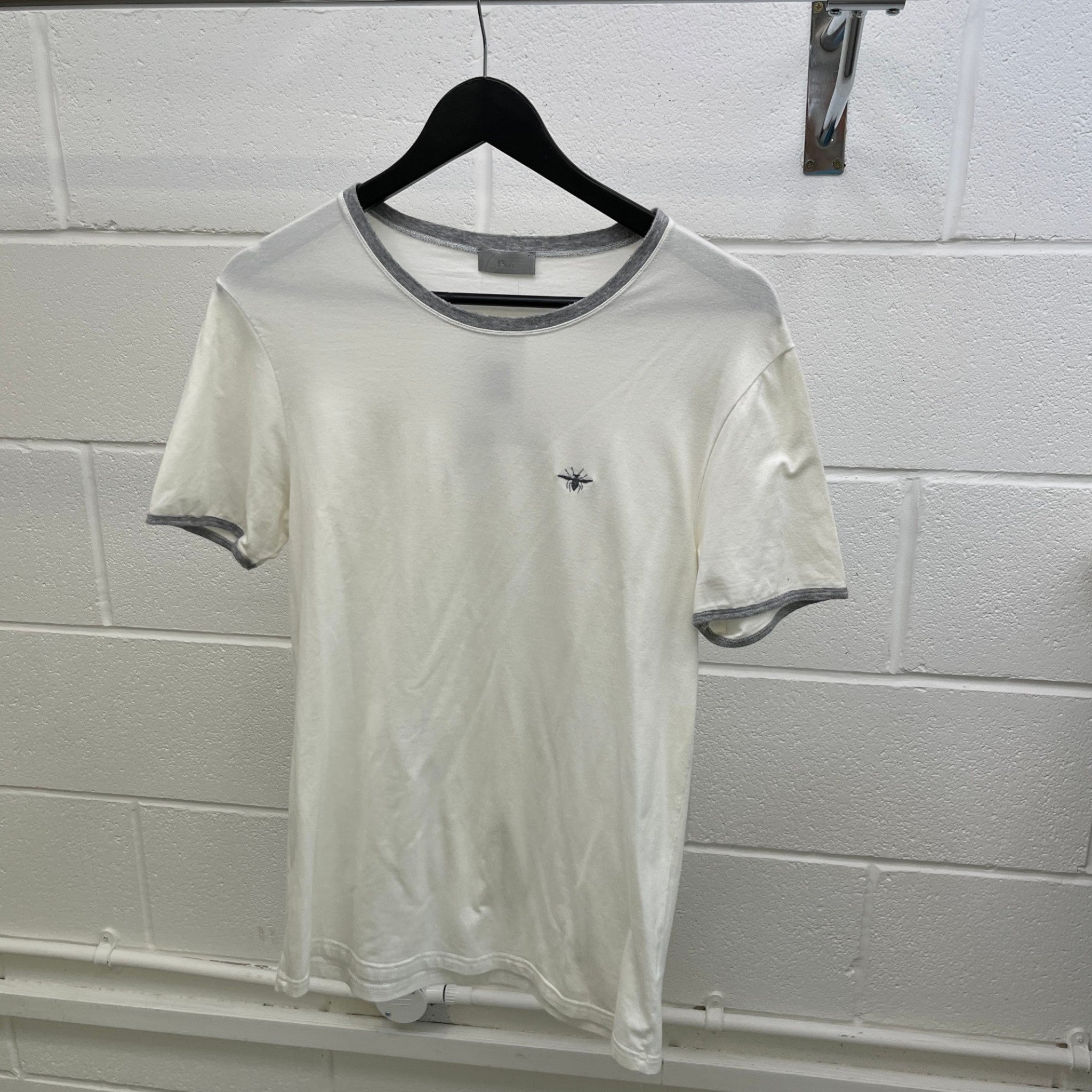 Women's Bee Embroidered Logo T-Shirt White Size IT 50 / UK L