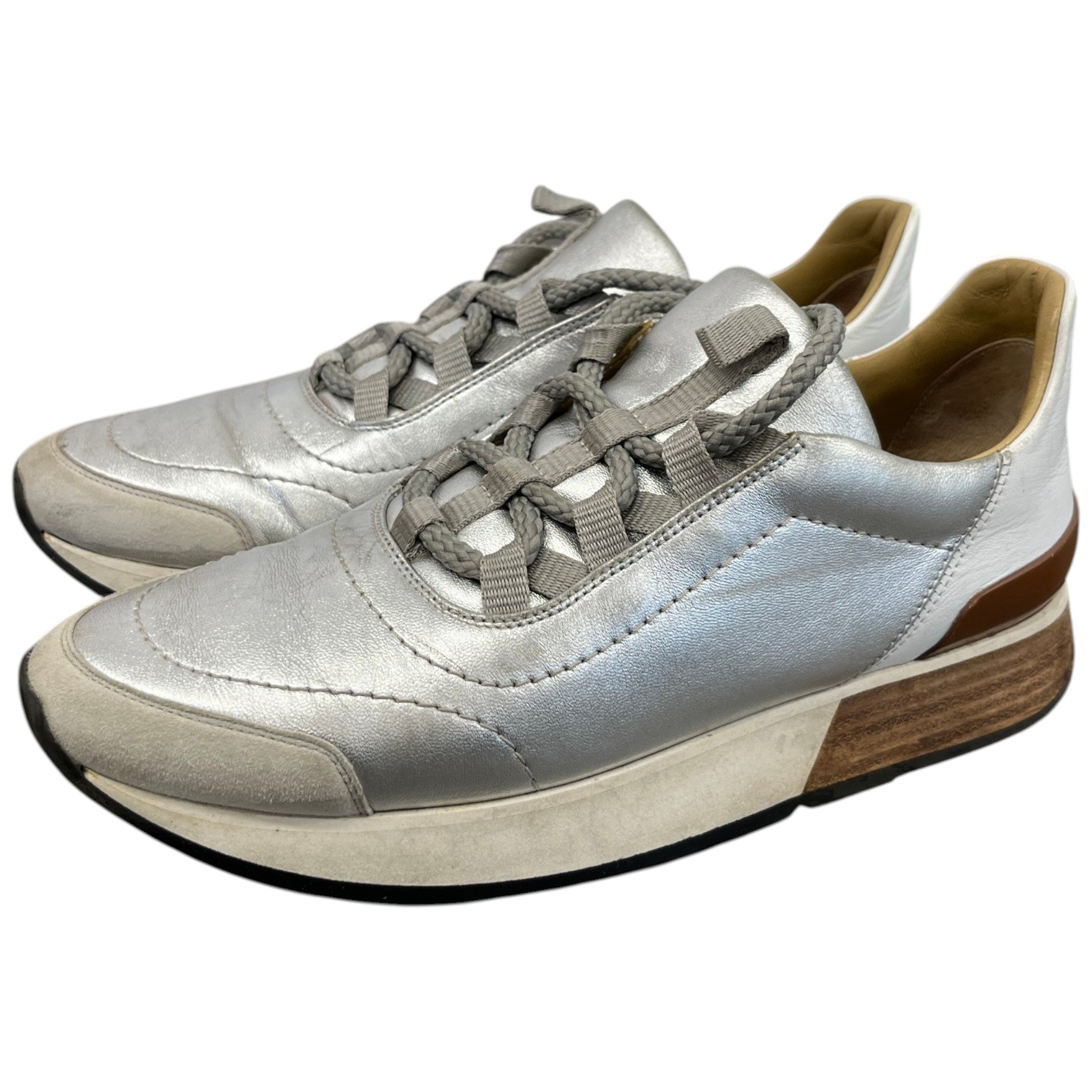 Women's Miles Low Trainers Silver Size EU 36 / UK 3