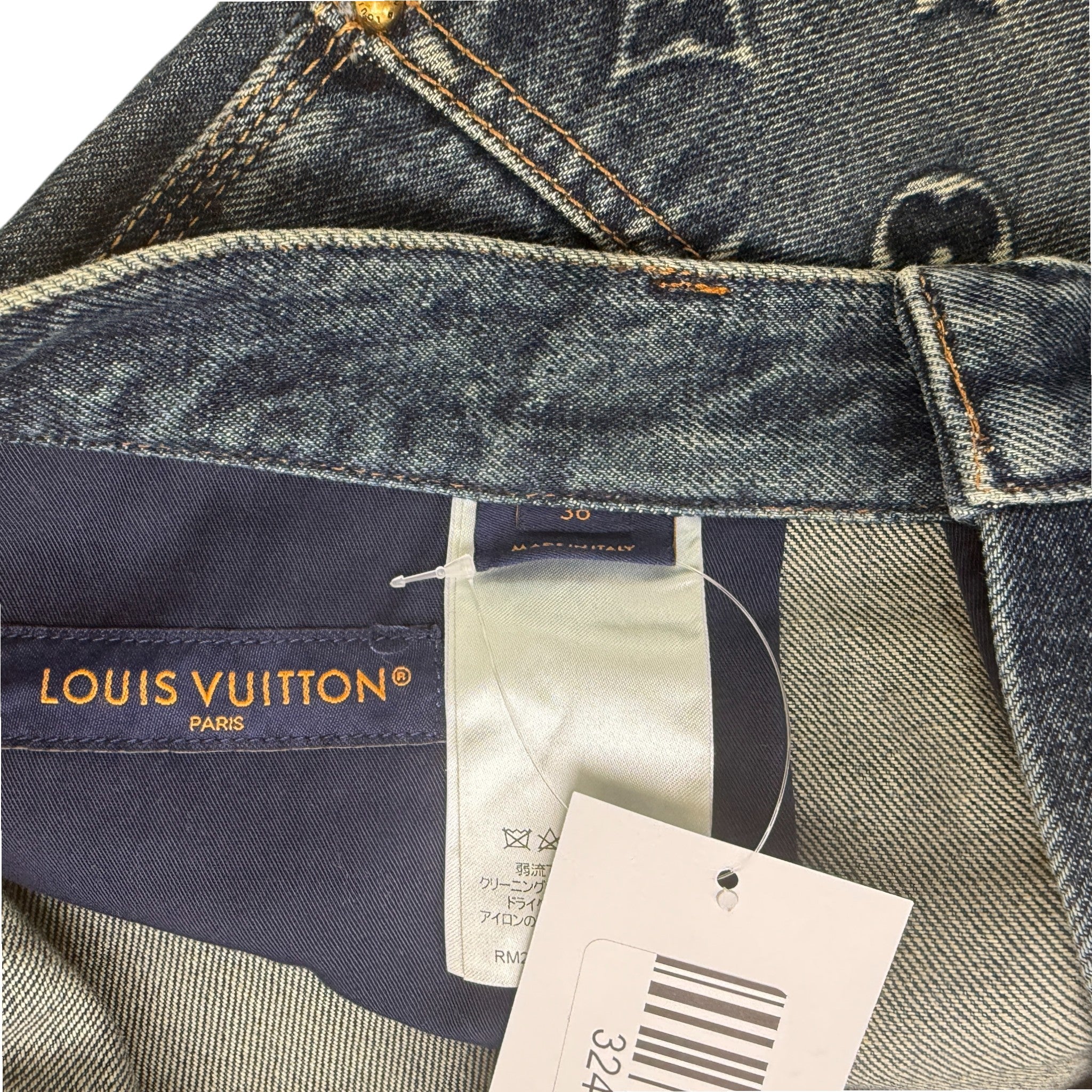 Men's Monogram Carpenter Jeans Blue Size Waist 36"