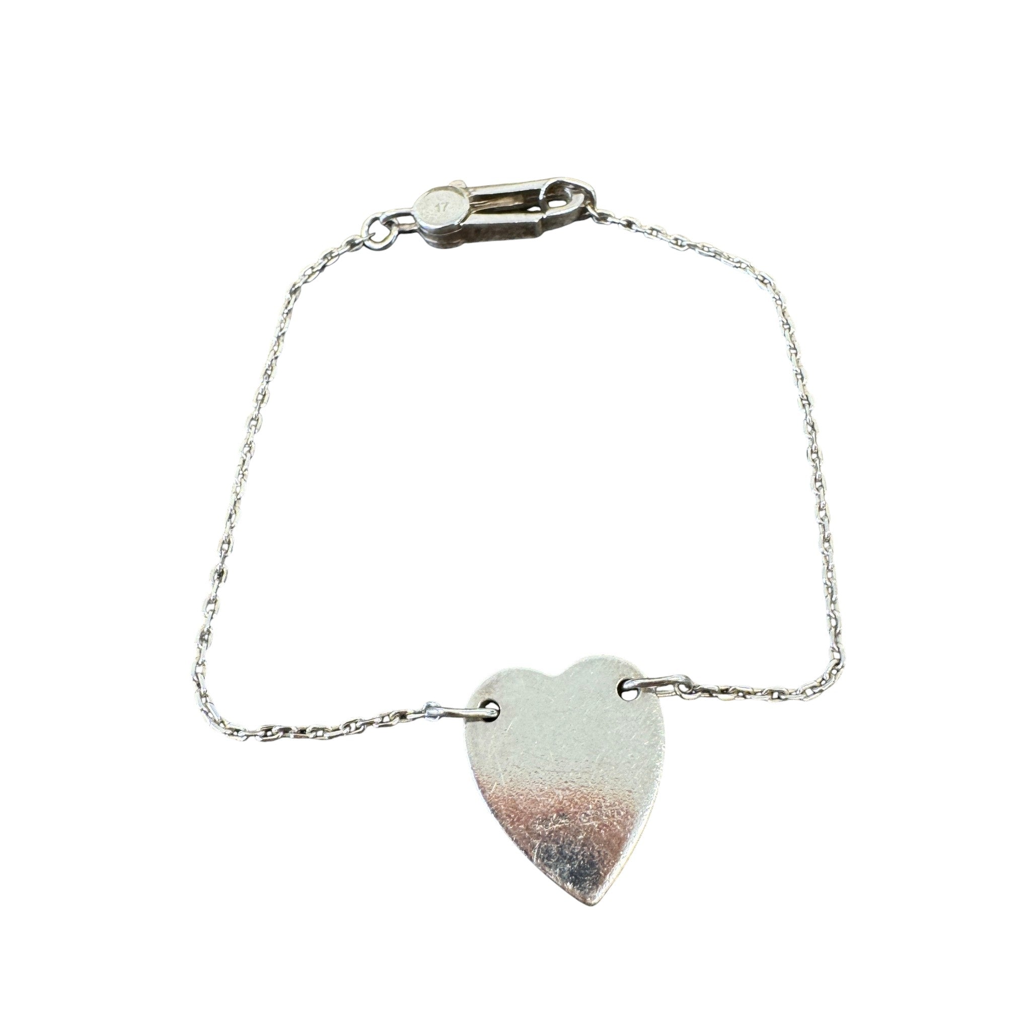 Women's Trademark Heart Bracelet Silver