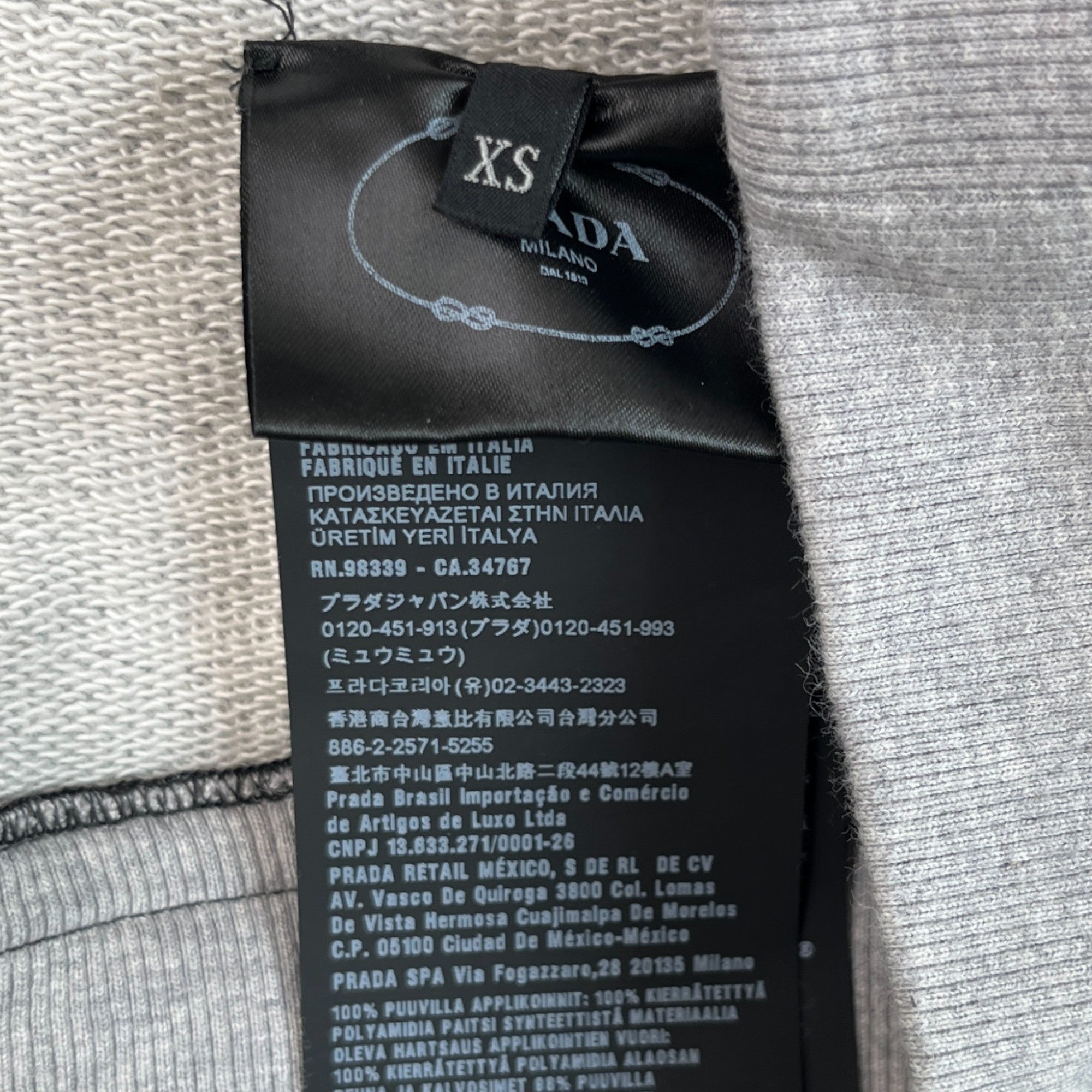 Women's Plaque Logo Full Tracksuit Grey Size S